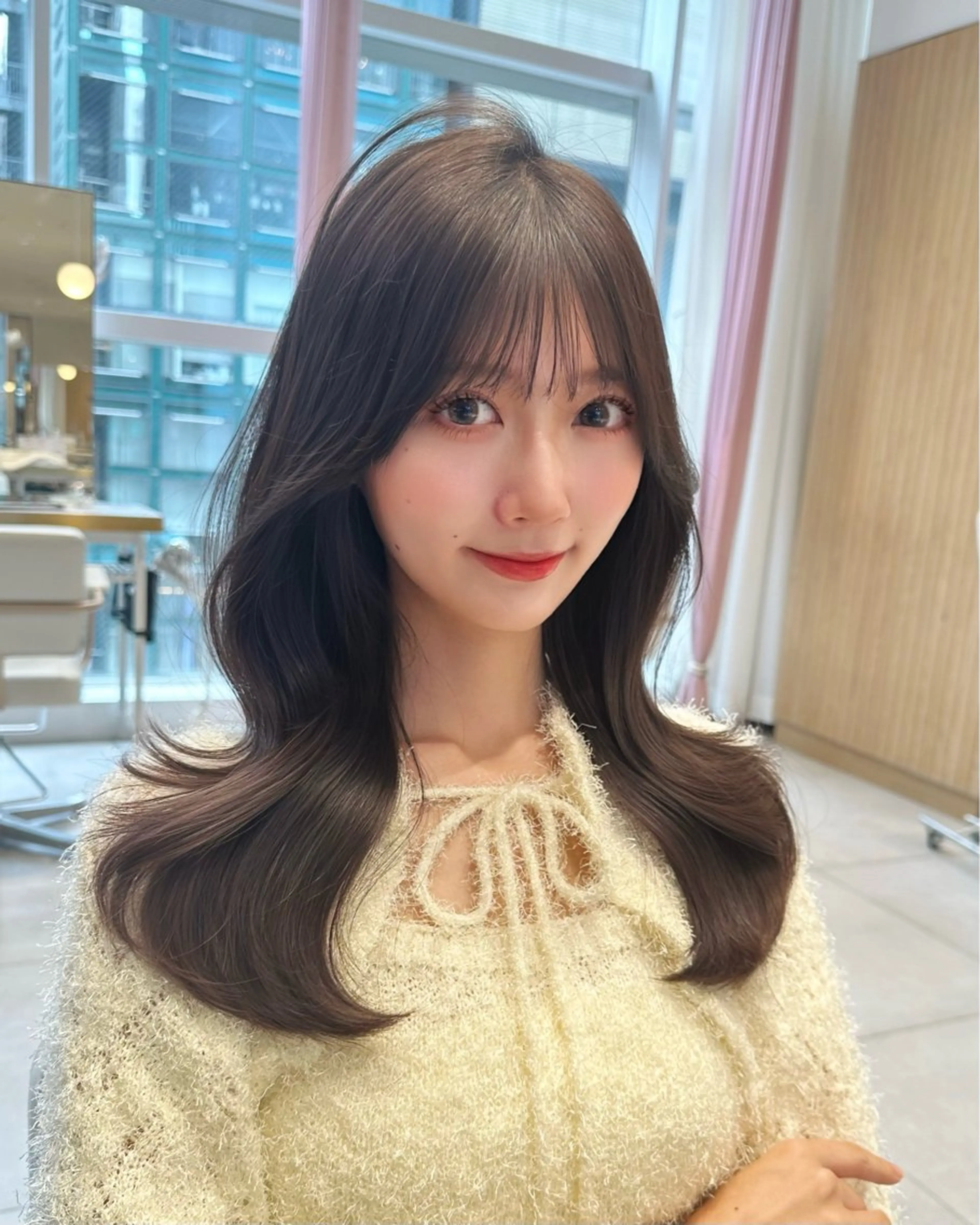 ロング カラー カット ヘアカラー トリートメント 🇰🇷韓国風くびれ ヘア🇰🇷中村優大のヘアスタイル