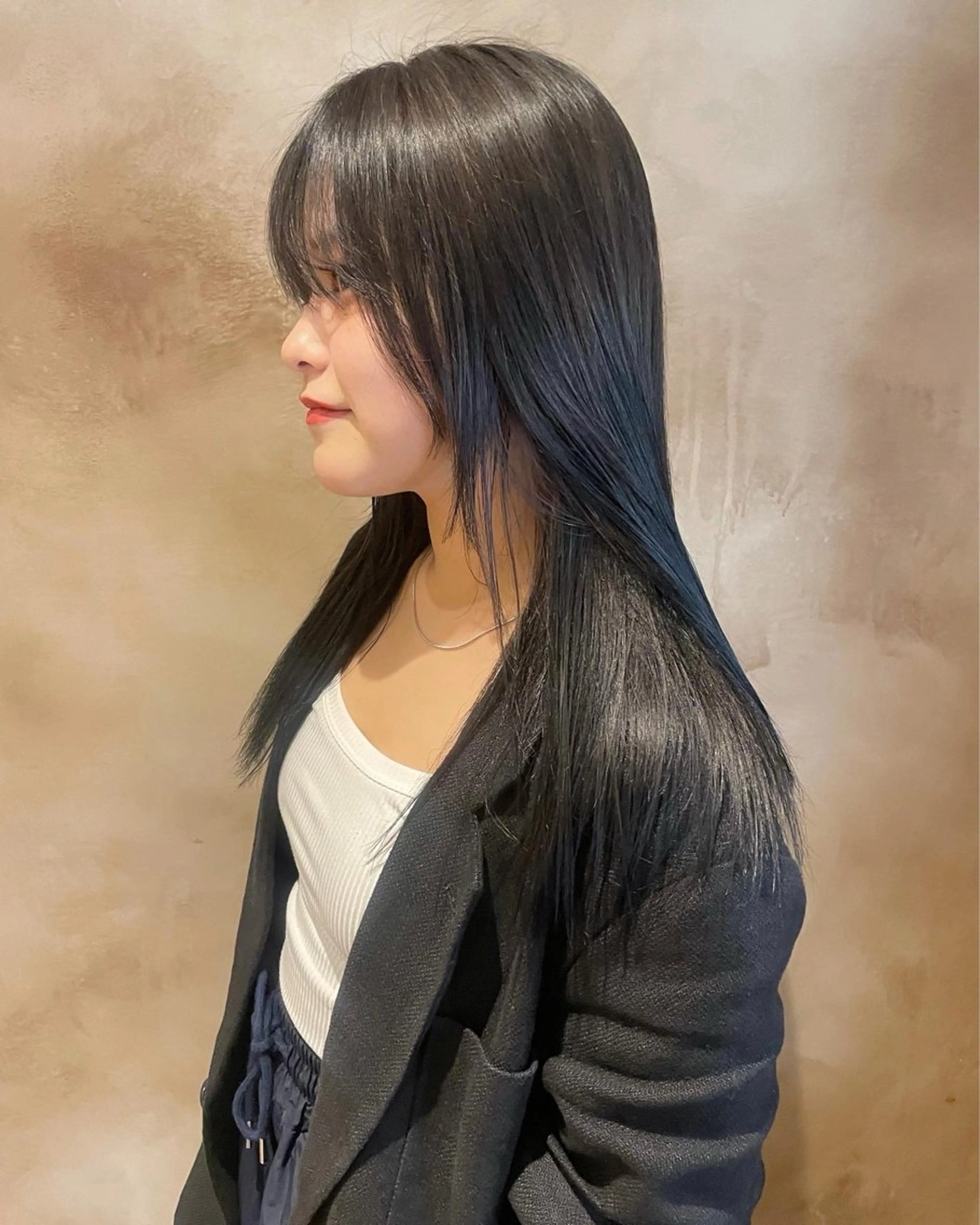 【平日限定🤎迷ったらコレ】韓国似合わせカット+ケアカラー+髪質改善TR ¥16900の写真