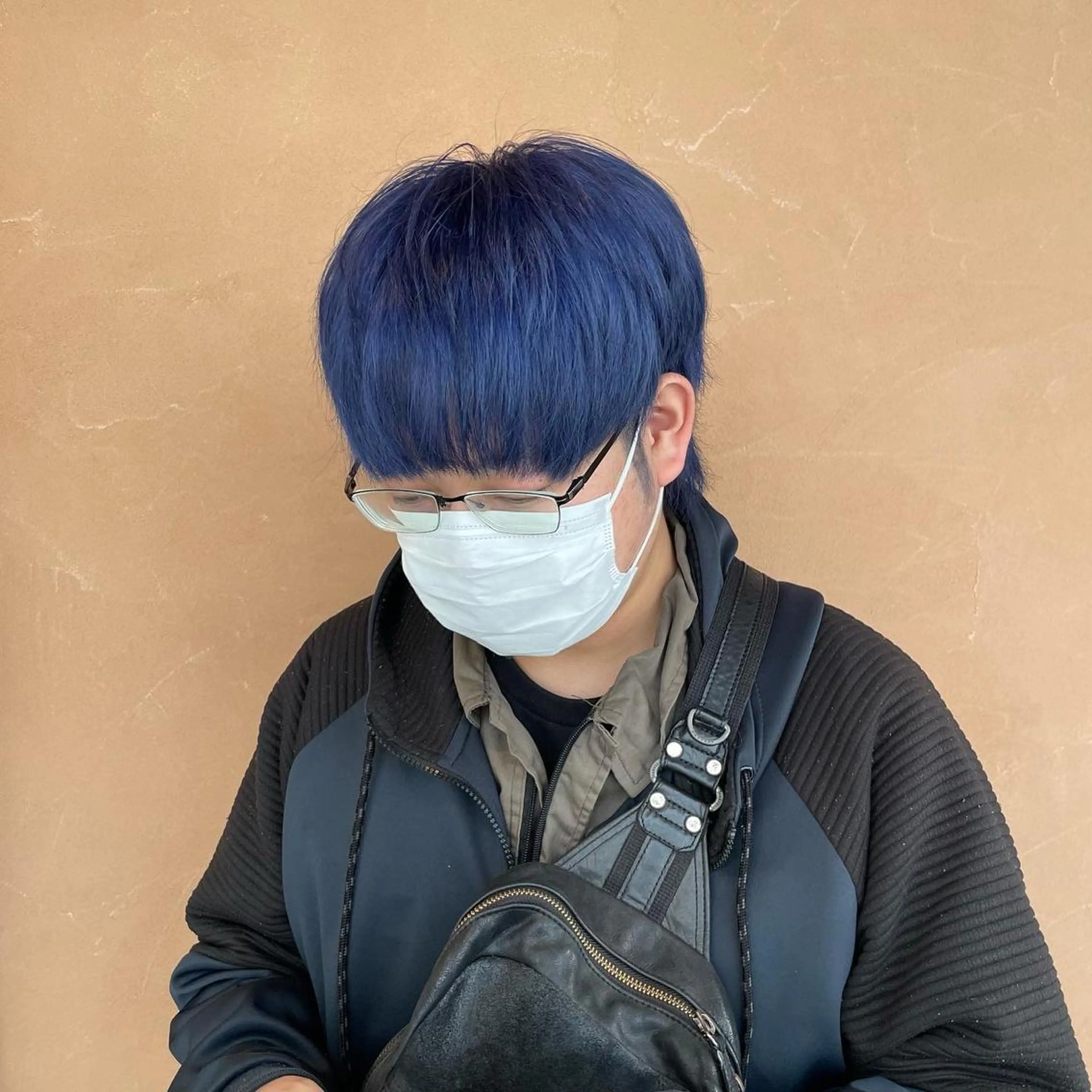 ショート カラー メンズ Lull1人美容室 バレイヤージュのヘアスタイル