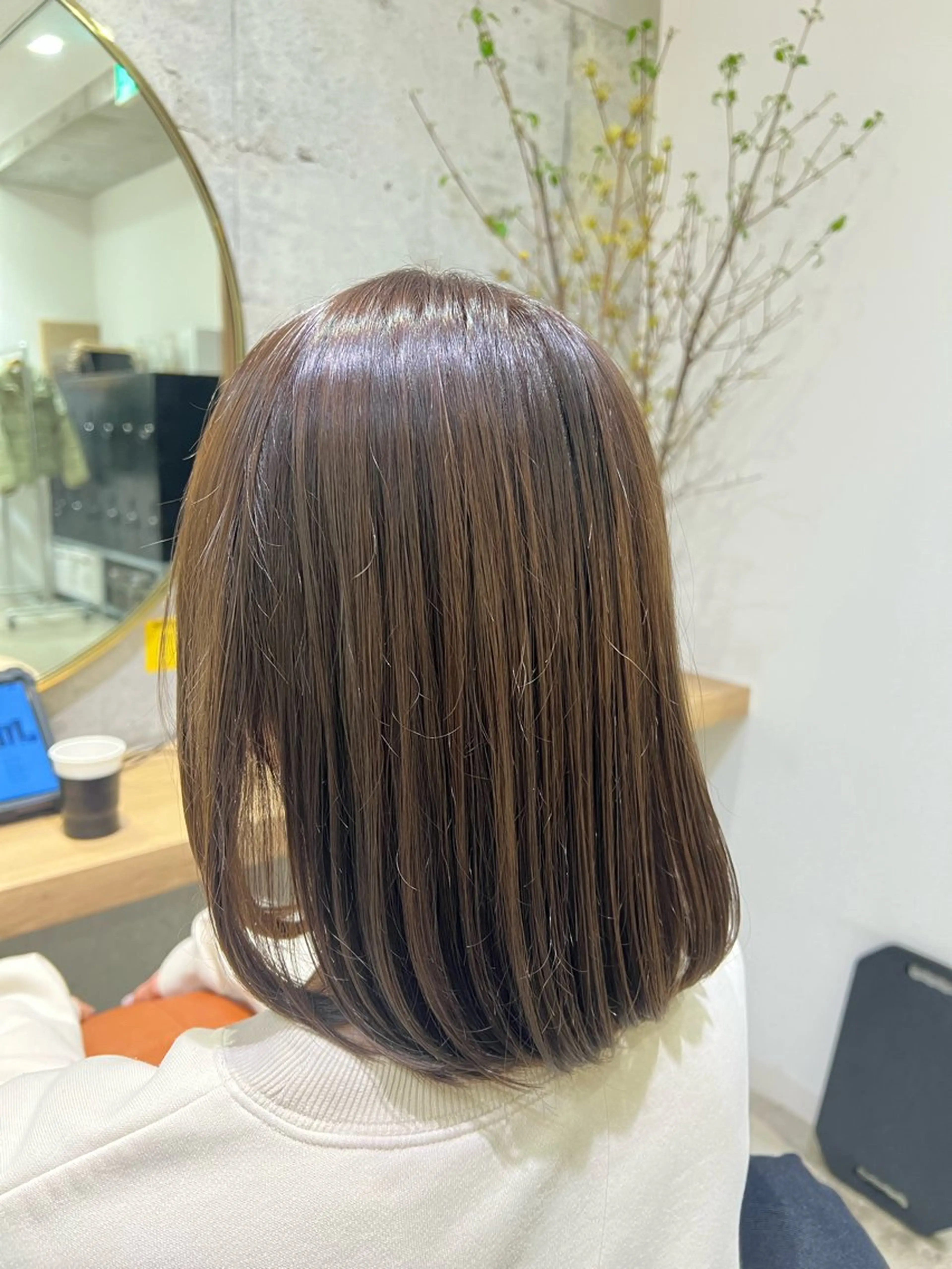 カラー ベージュカラー オリーブベージュ ヘアカラー トリートメント garden🌿 寺田愛華のヘアスタイル