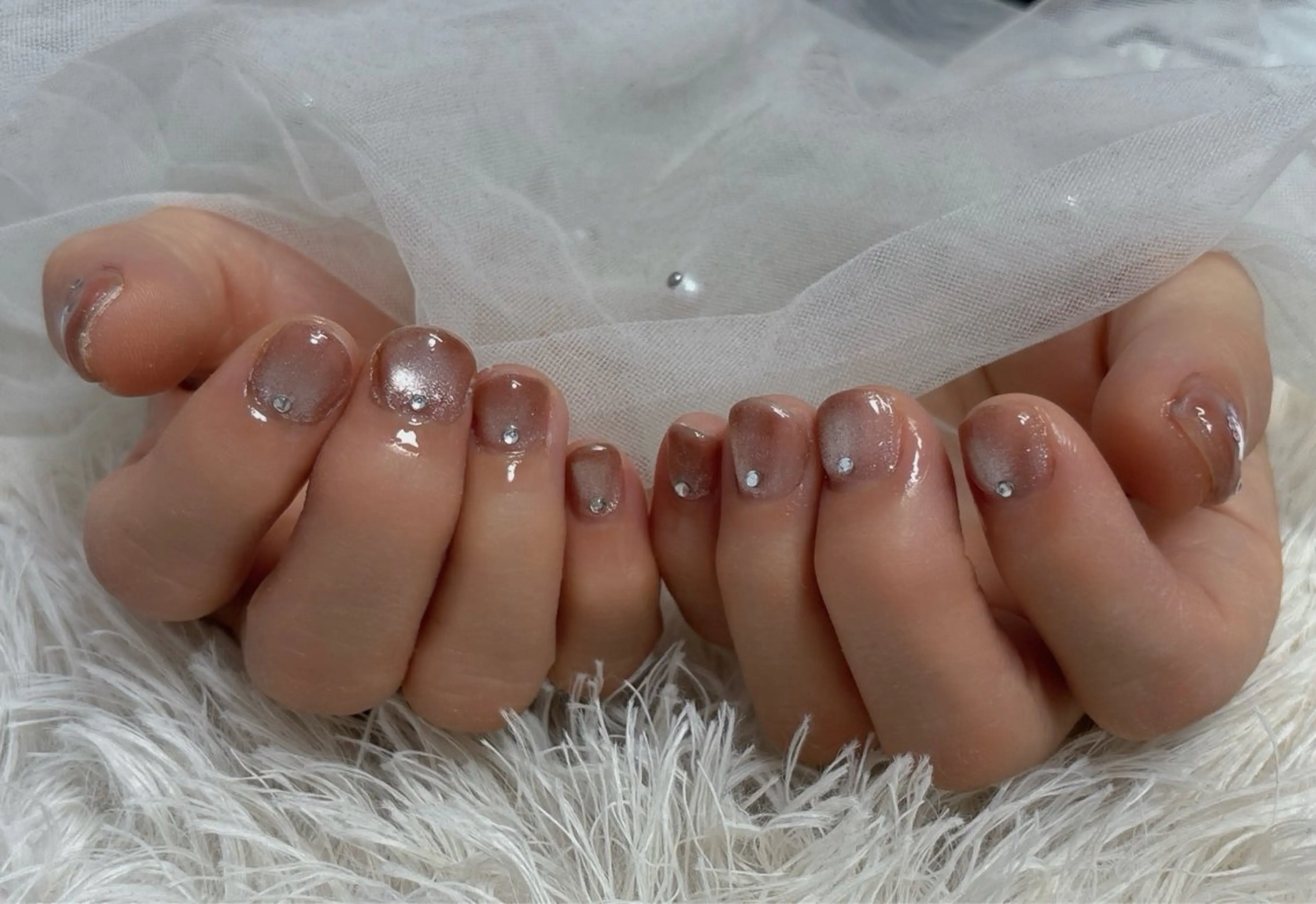 ネイル マグネットネイル ハンドネイル nail salon はるりのネイルデザイン