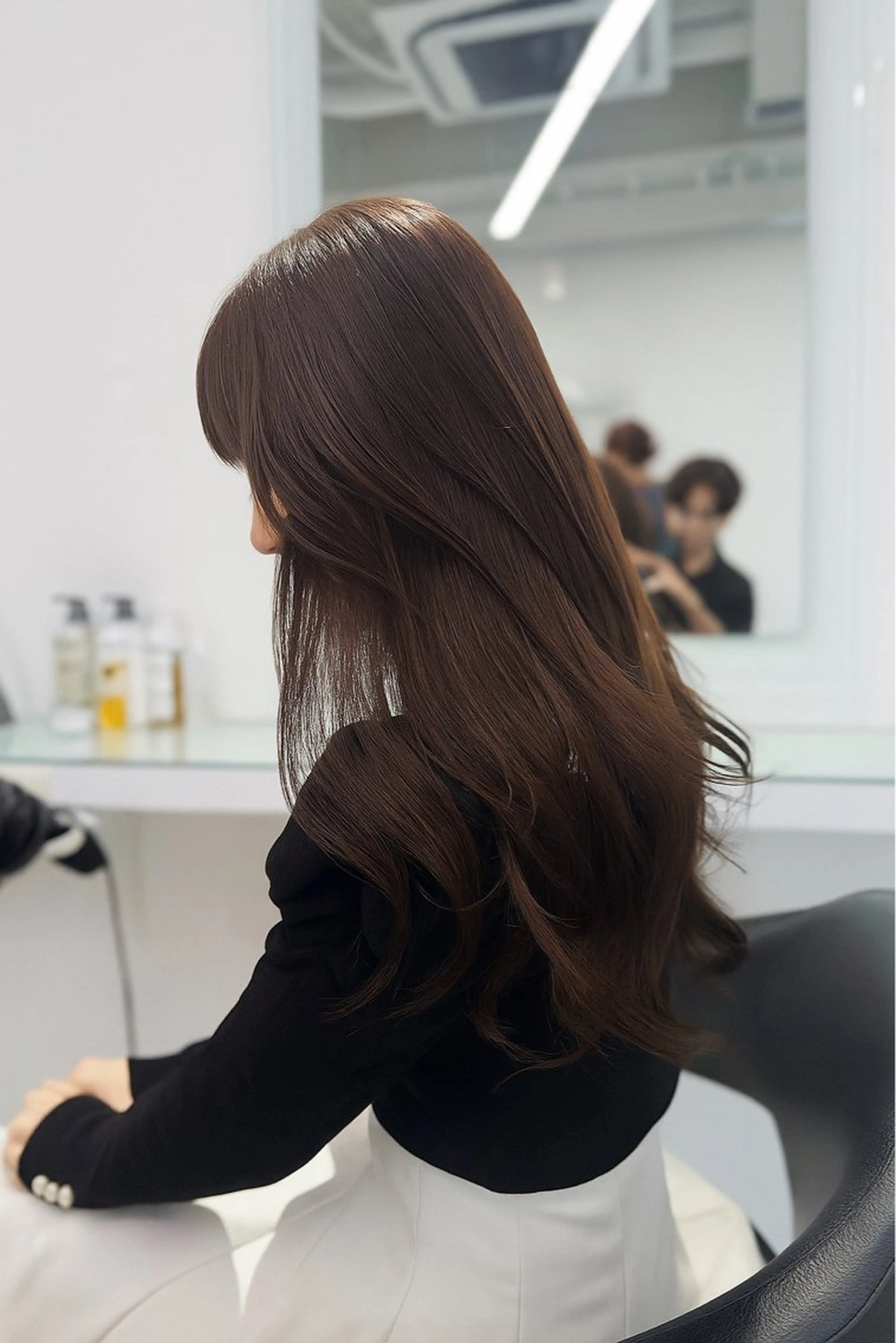 ロング カラー カット ヘアカラー トリートメント 韓国レイヤー・ ハッシュ🤍しゅうじのヘアスタイル