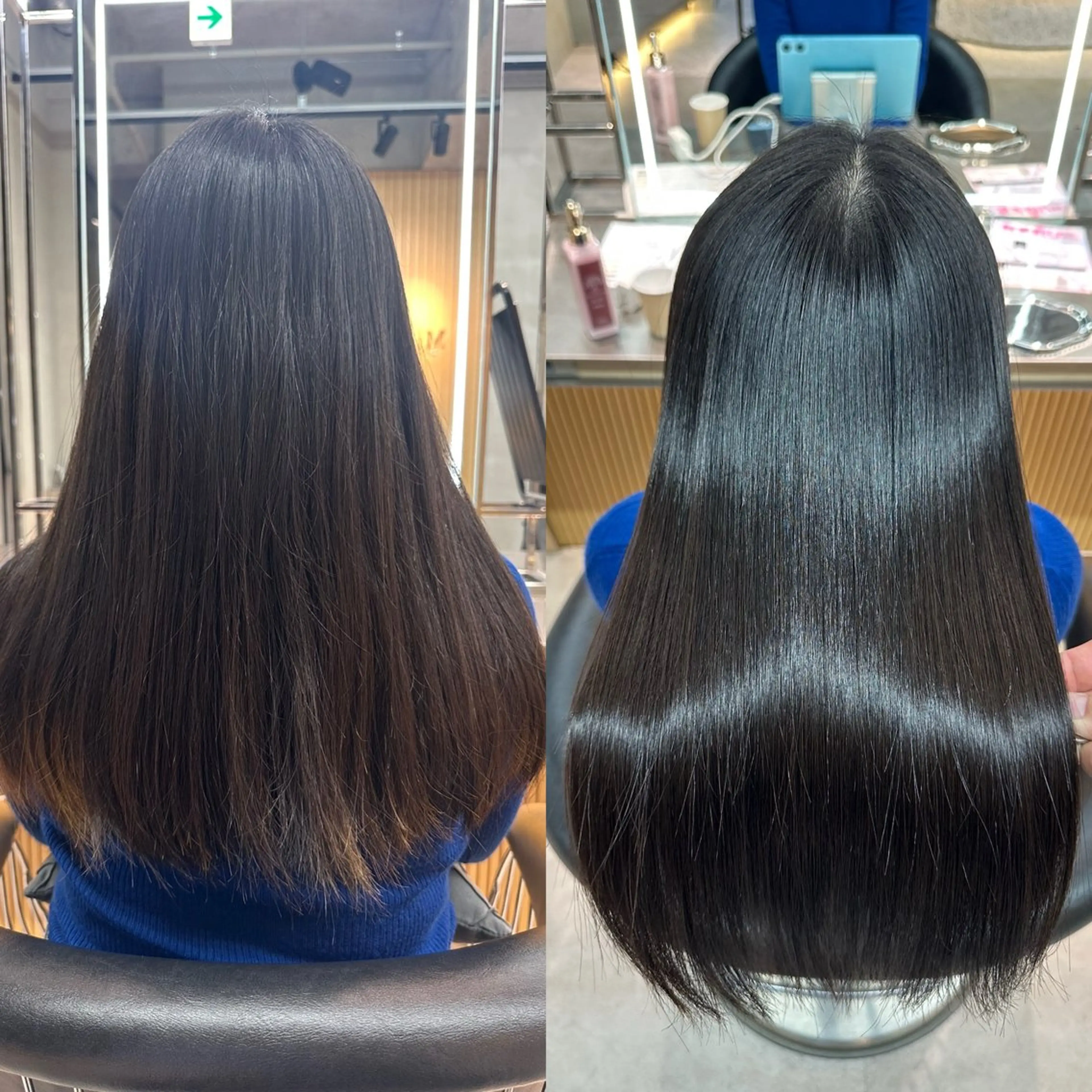 ロング カット 縮毛矯正 トリートメント ✨髪質改善特化✨副 店長椎葉信乃介のヘアスタイル