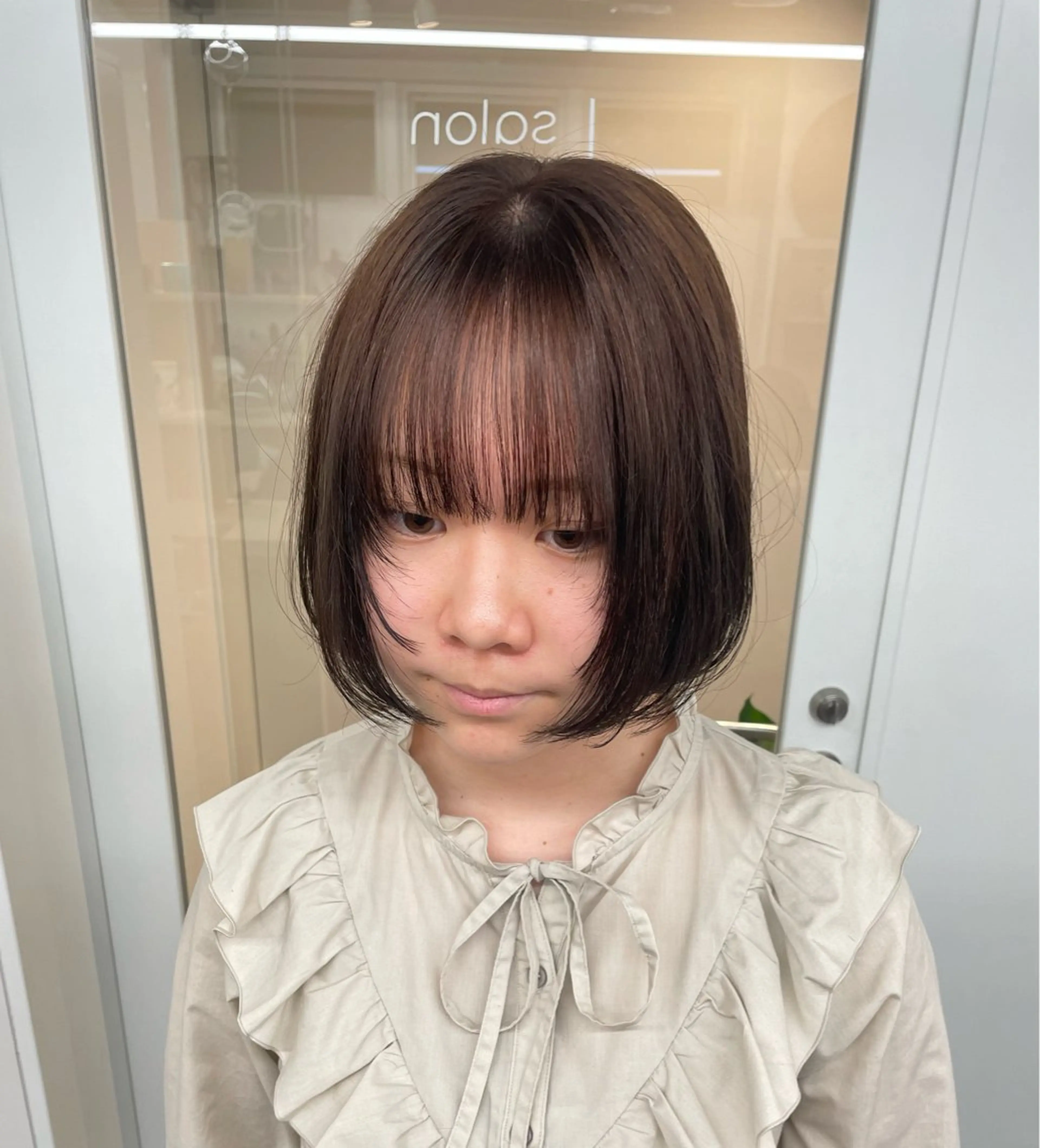 ショート カラー カット ヘアカラー トリートメント miwa/ボブパーマ /モードボブのヘアスタイル