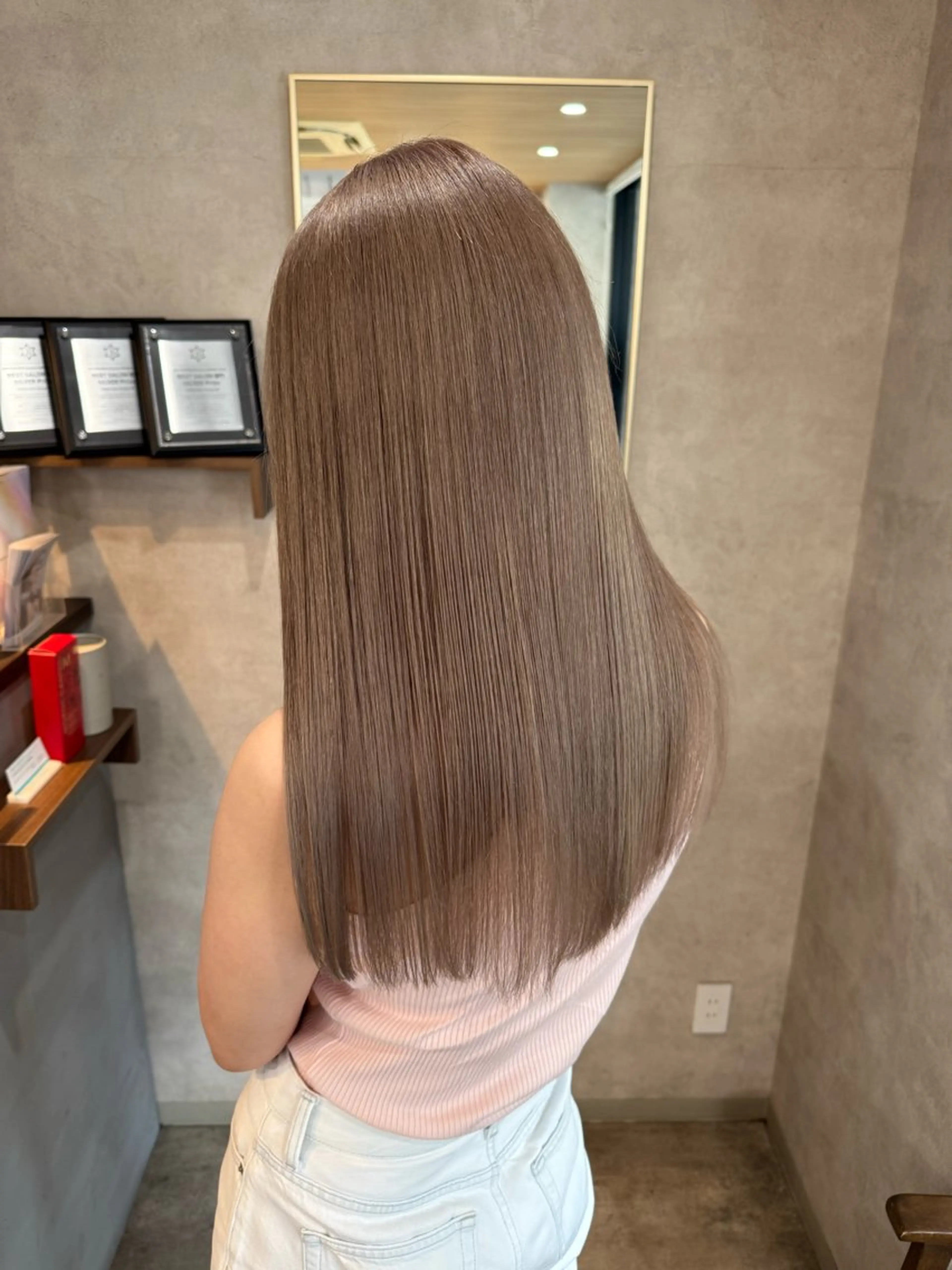 カラー ブリーチ ヘアカラー トリートメント RIENS aura / ayu ♡のヘアスタイル