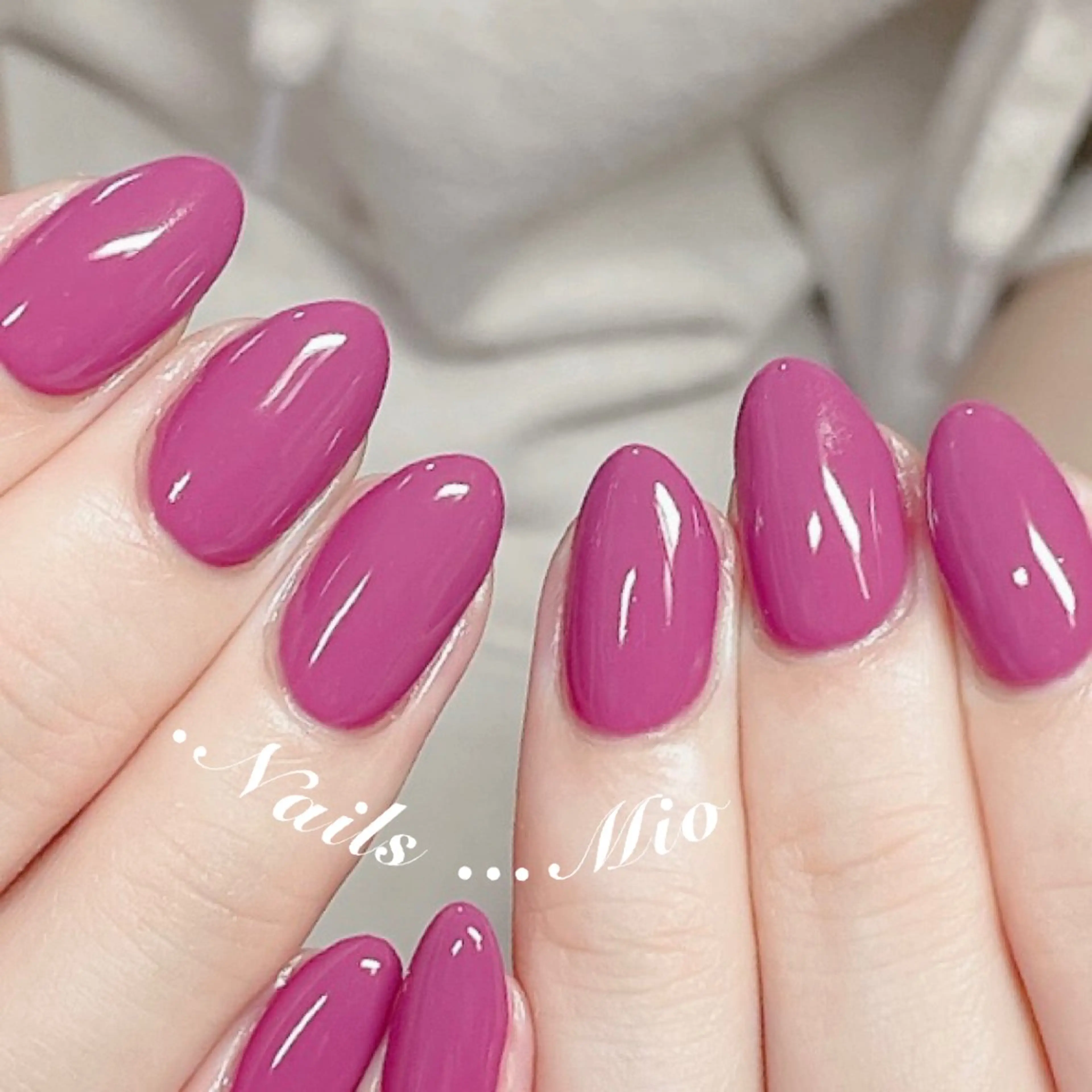 ネイル ジェルネイル ワンカラーネイル .Nails Mio 赤羽西ネイルサロンのネイルデザイン