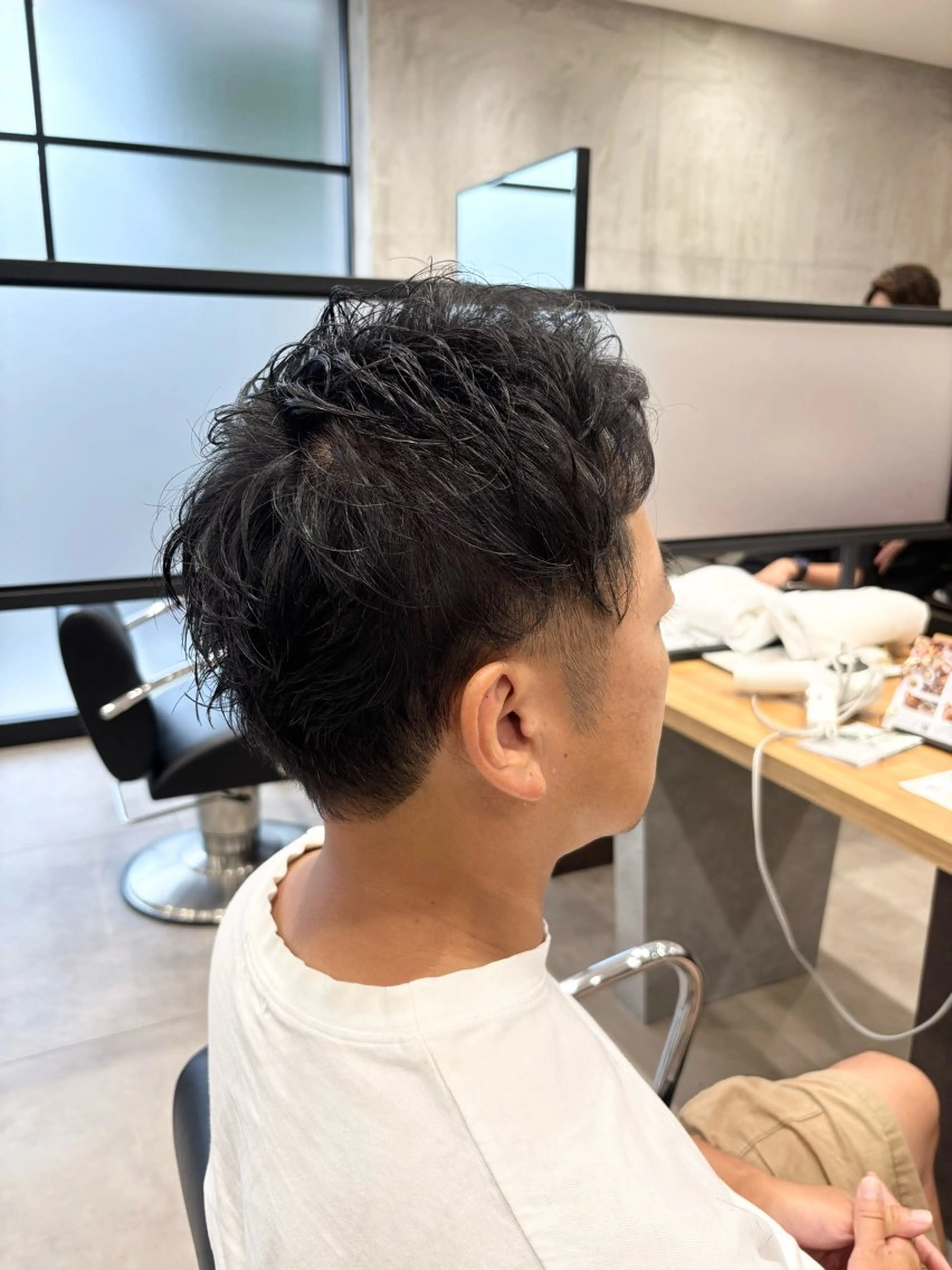 【新生活応援☆】第一印象UP!メンズカット+ニュアンスパーマ¥12320→¥11000の写真