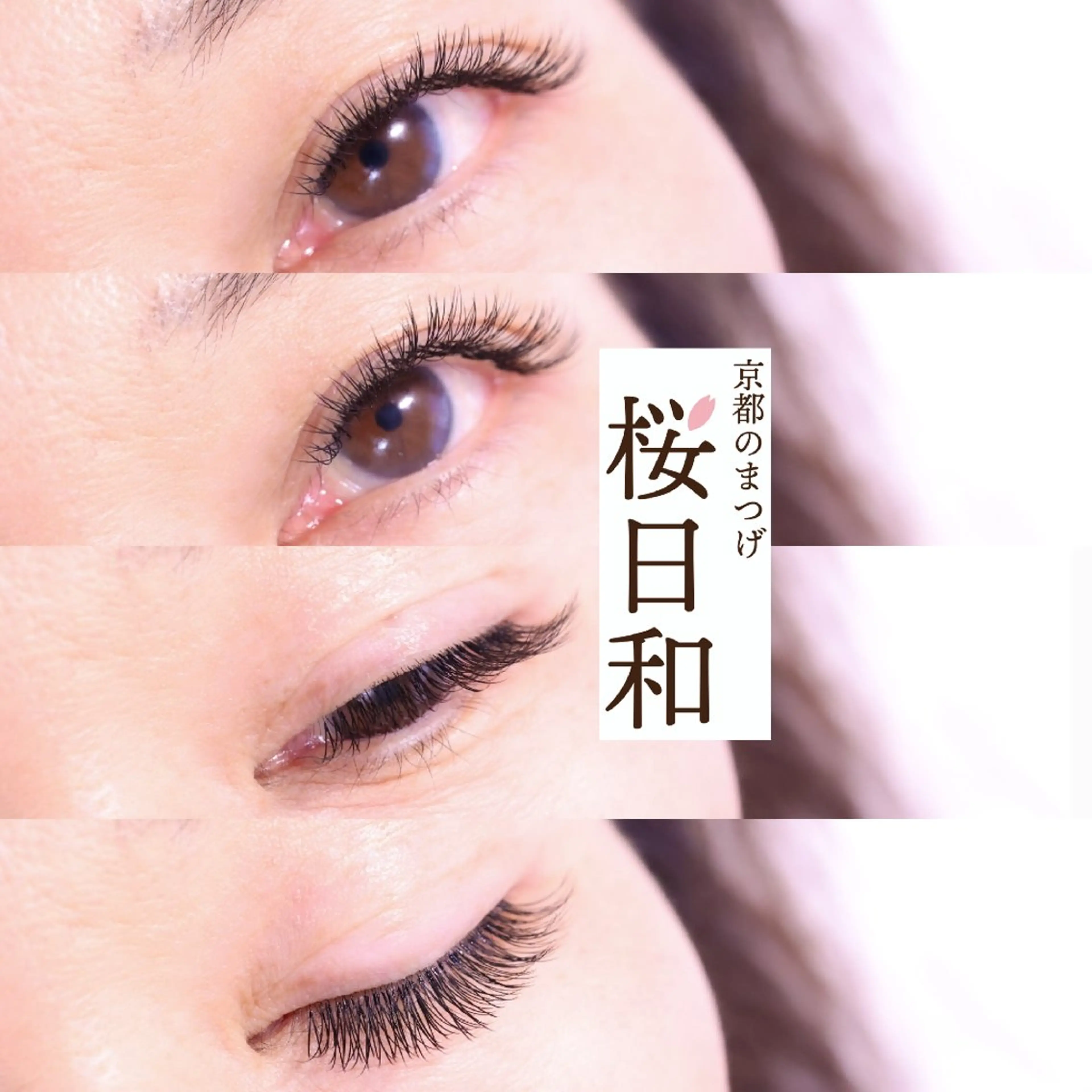 マツエク・マツパ キュート Jカール マツエク 京都のまつげ桜日和 小島美桜のマツエク・マツパデザイン