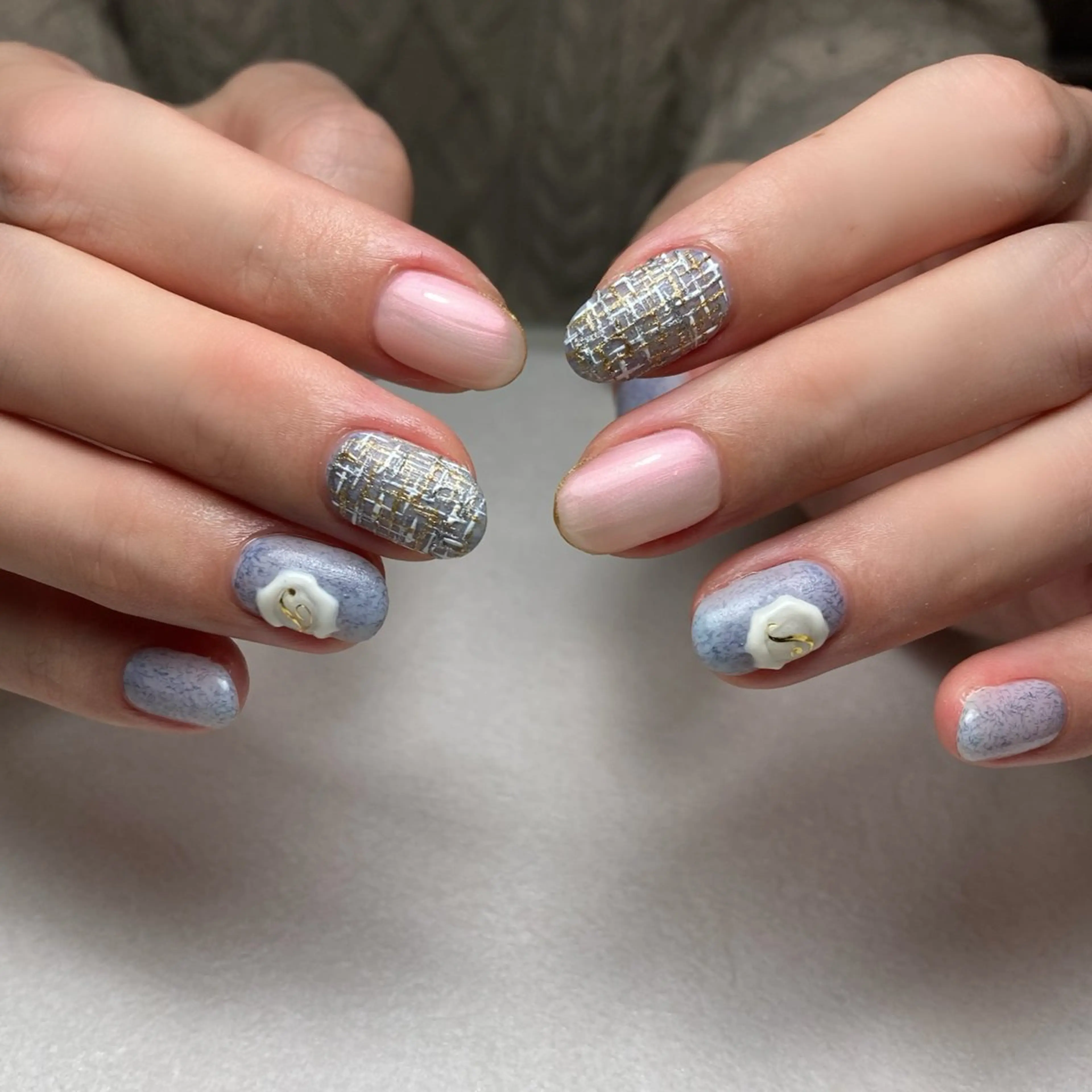 ネイル ツイードネイル かおる KAORUのネイルデザイン