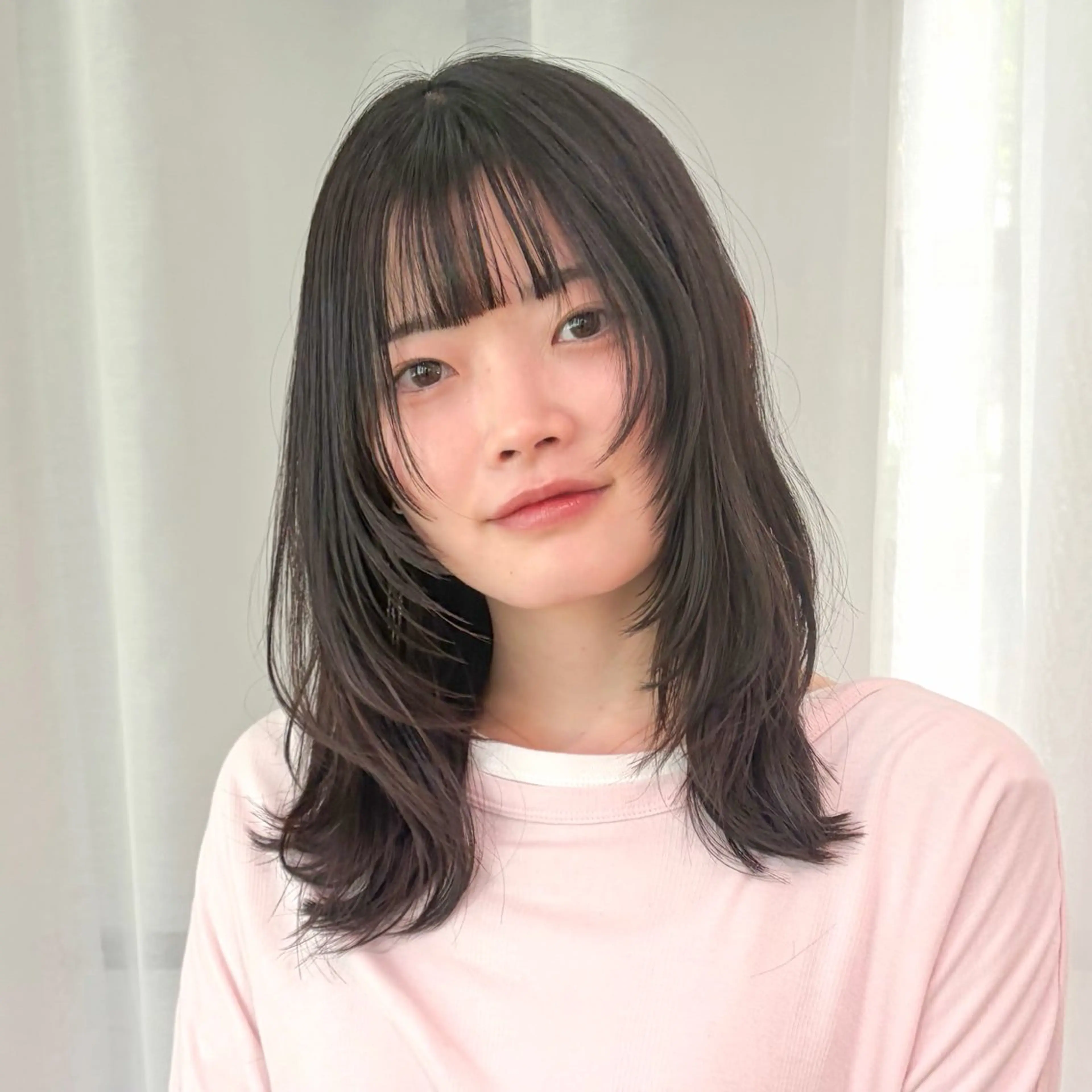 セミロング レイヤーカット ボブレイヤー/ ブリーチ/miyuuのヘアスタイル