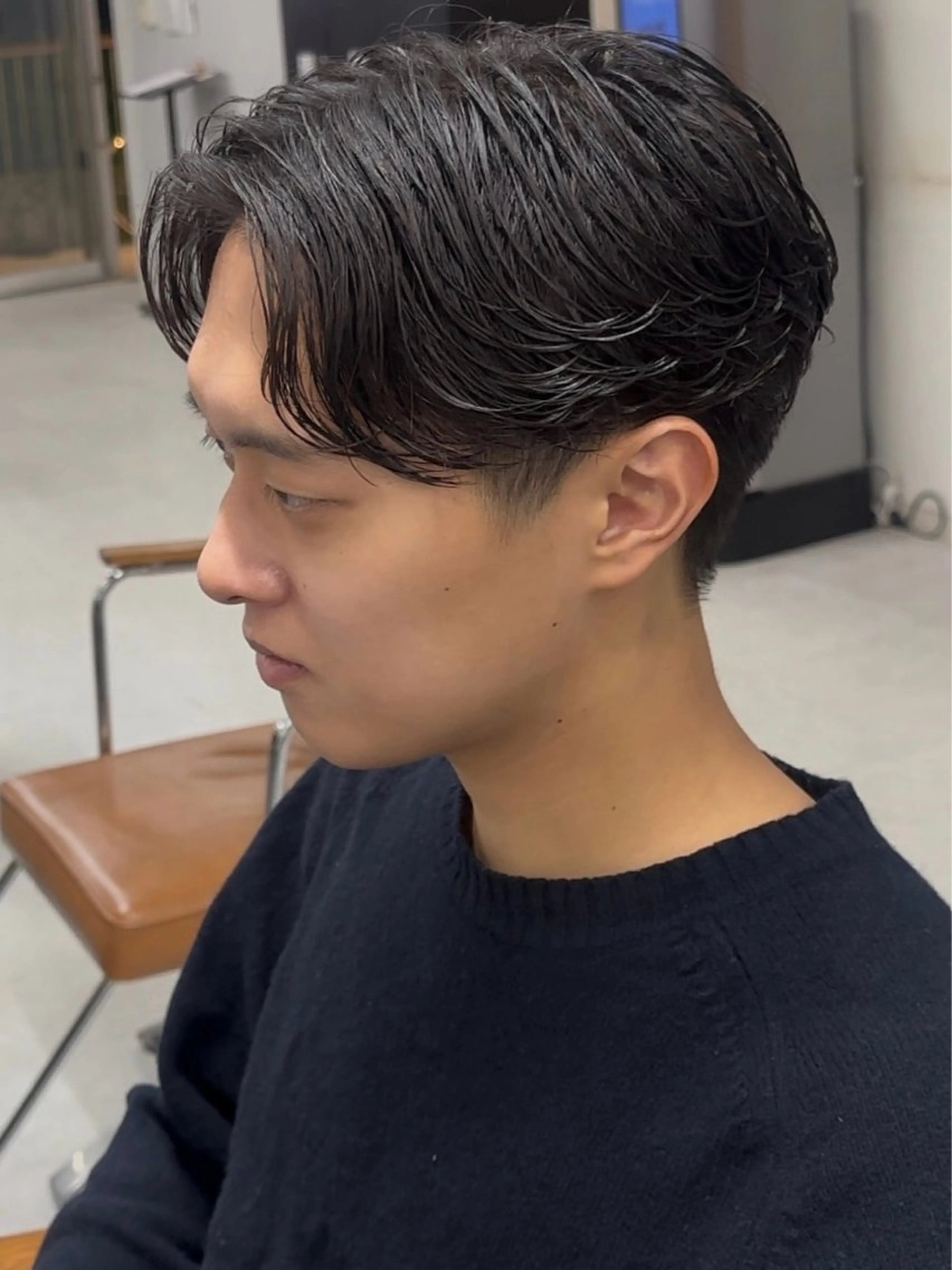 ショート パーマ メンズ カット パーマ トリートメント メンズ似合わせ🪞 kotoriのヘアスタイル