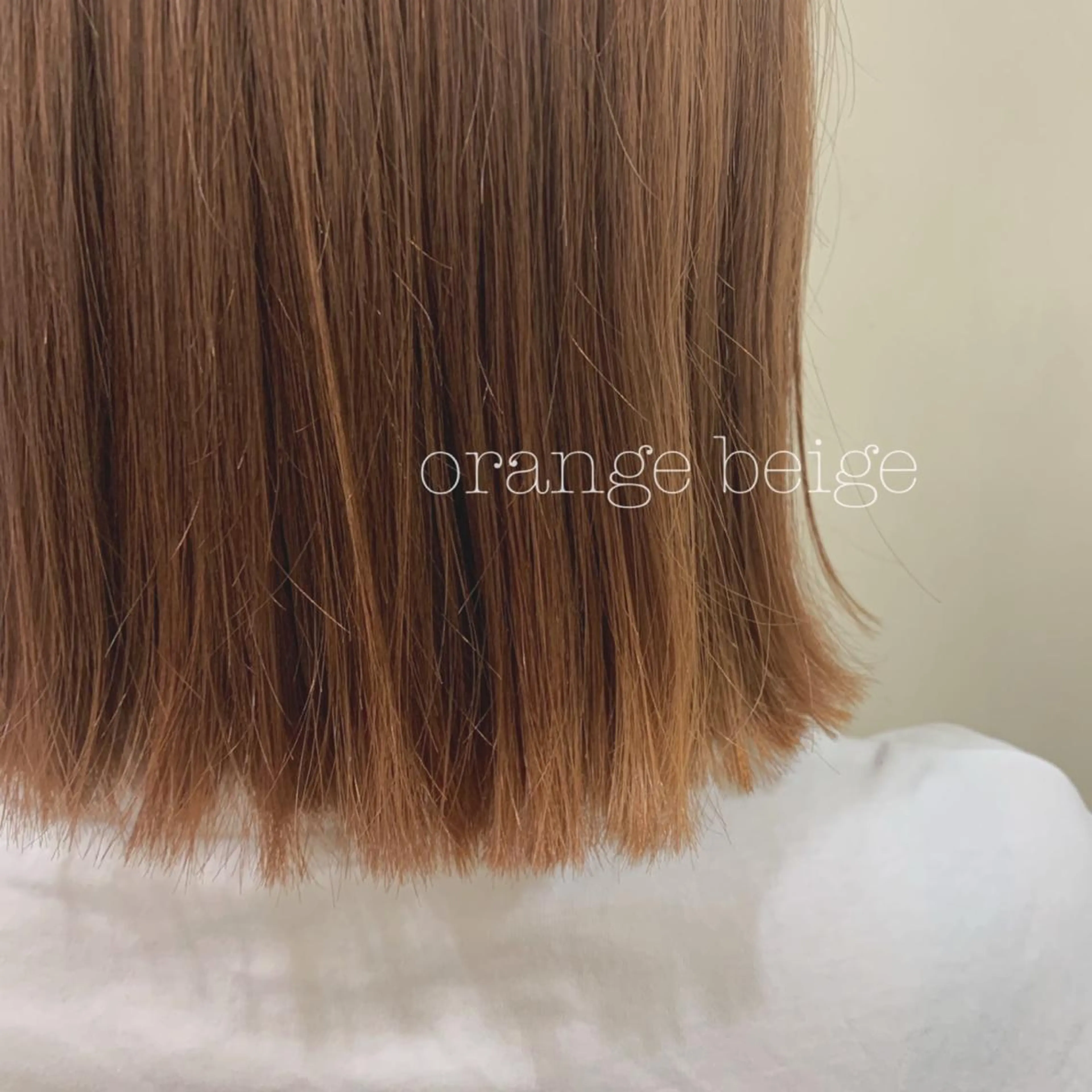 ミディアム カラー カット ヘアカラー トリートメント ぱつっとボブ/ 小野あかねのヘアスタイル