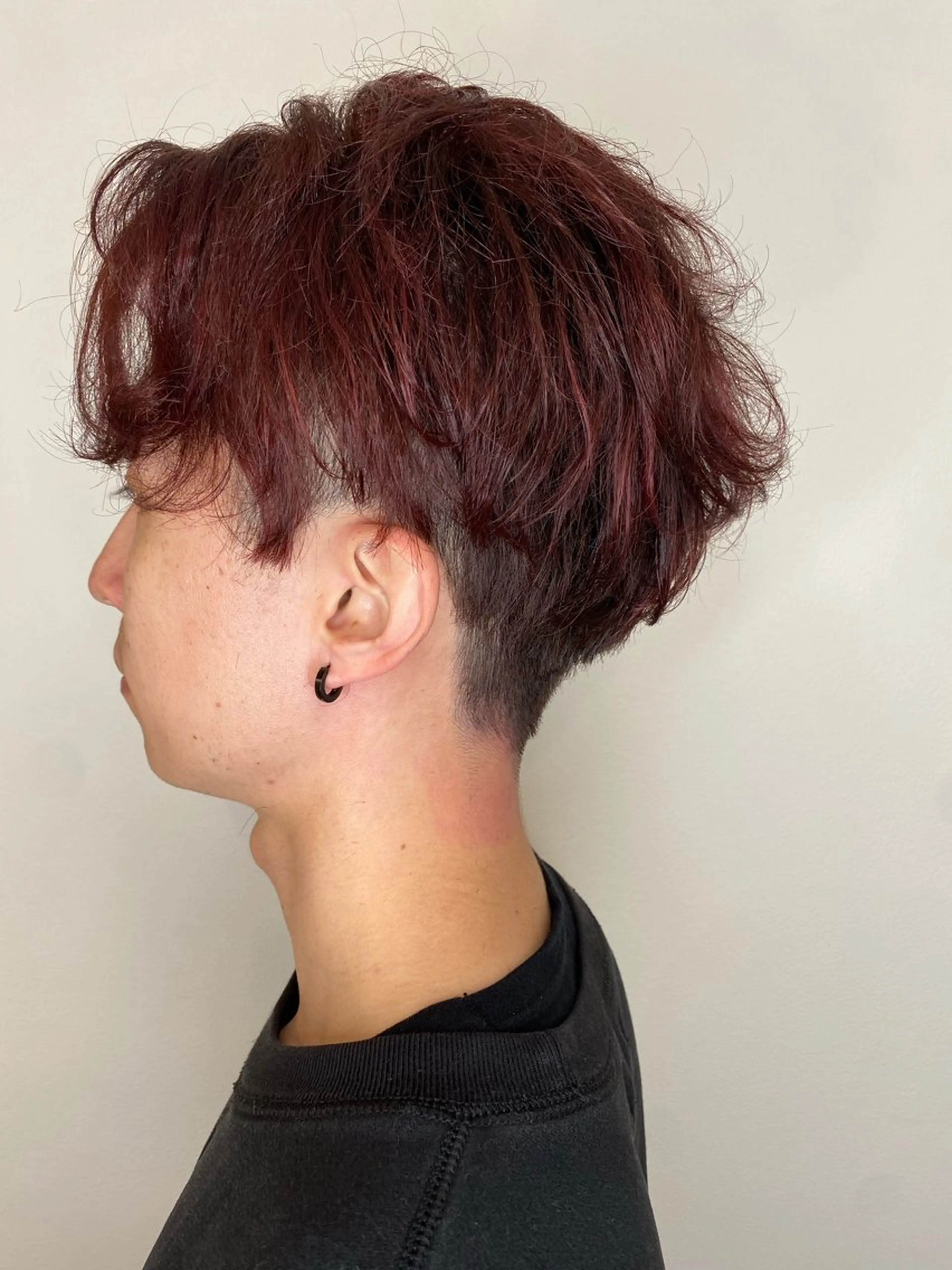 ショート カラー レッドカラー カット ヘアカラー トリートメント Hiroshi ヒロシのヘアスタイル