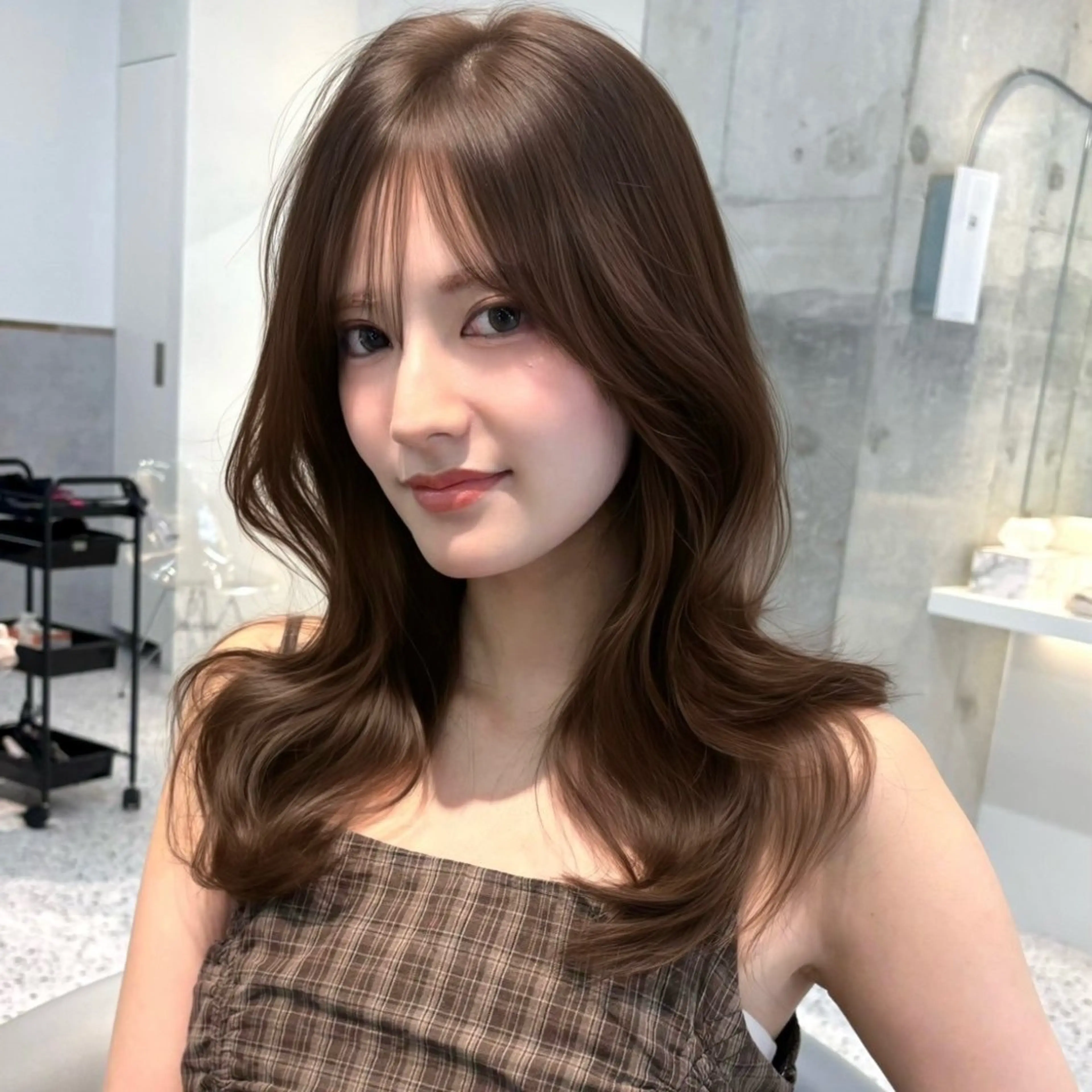 透明感カラー + 髪質改善トリートメント🎀の写真