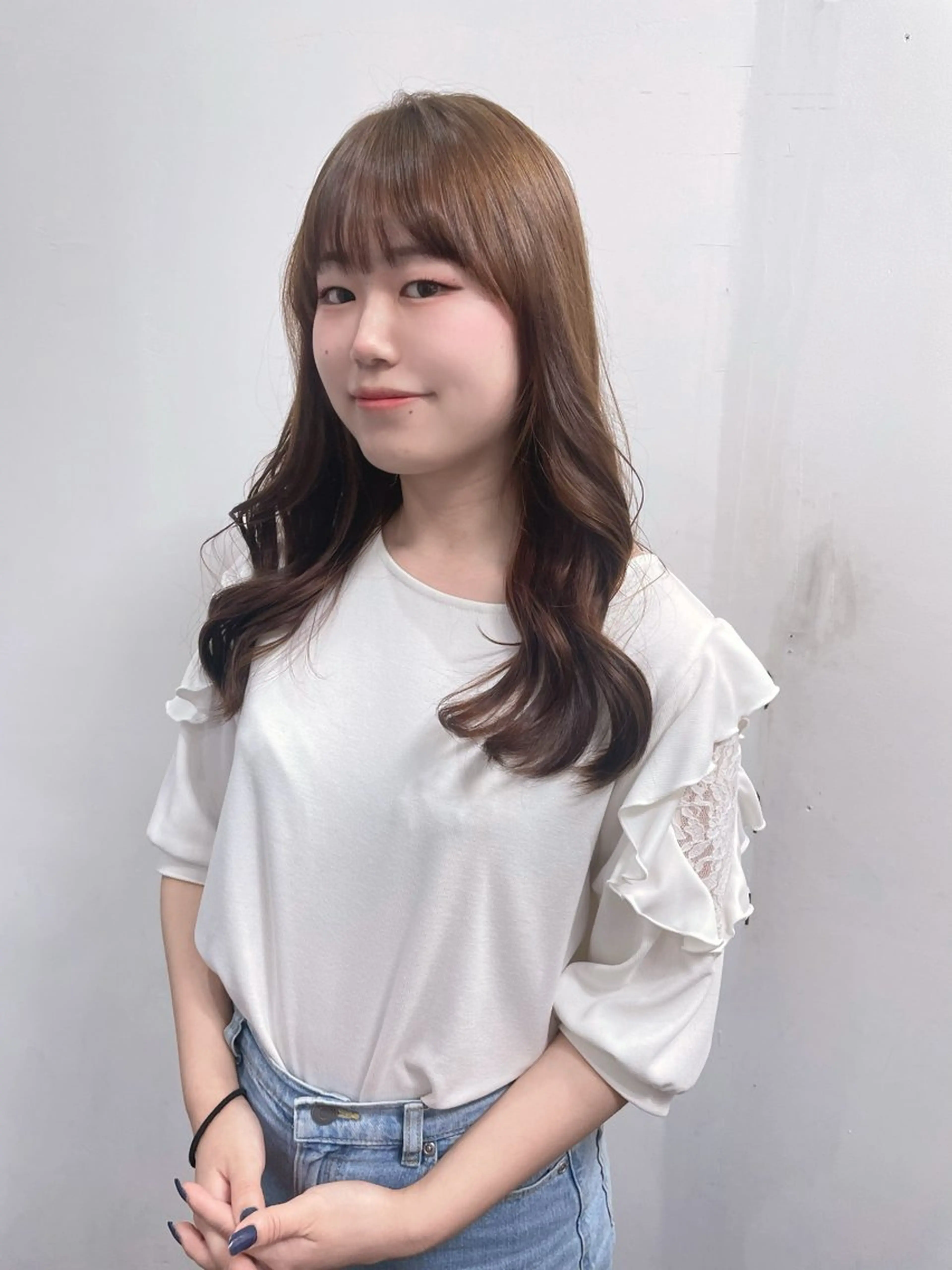 ロング カラー ヘアカラー トリートメント ルプラボウ/ 聖花/透明感カラーのヘアスタイル