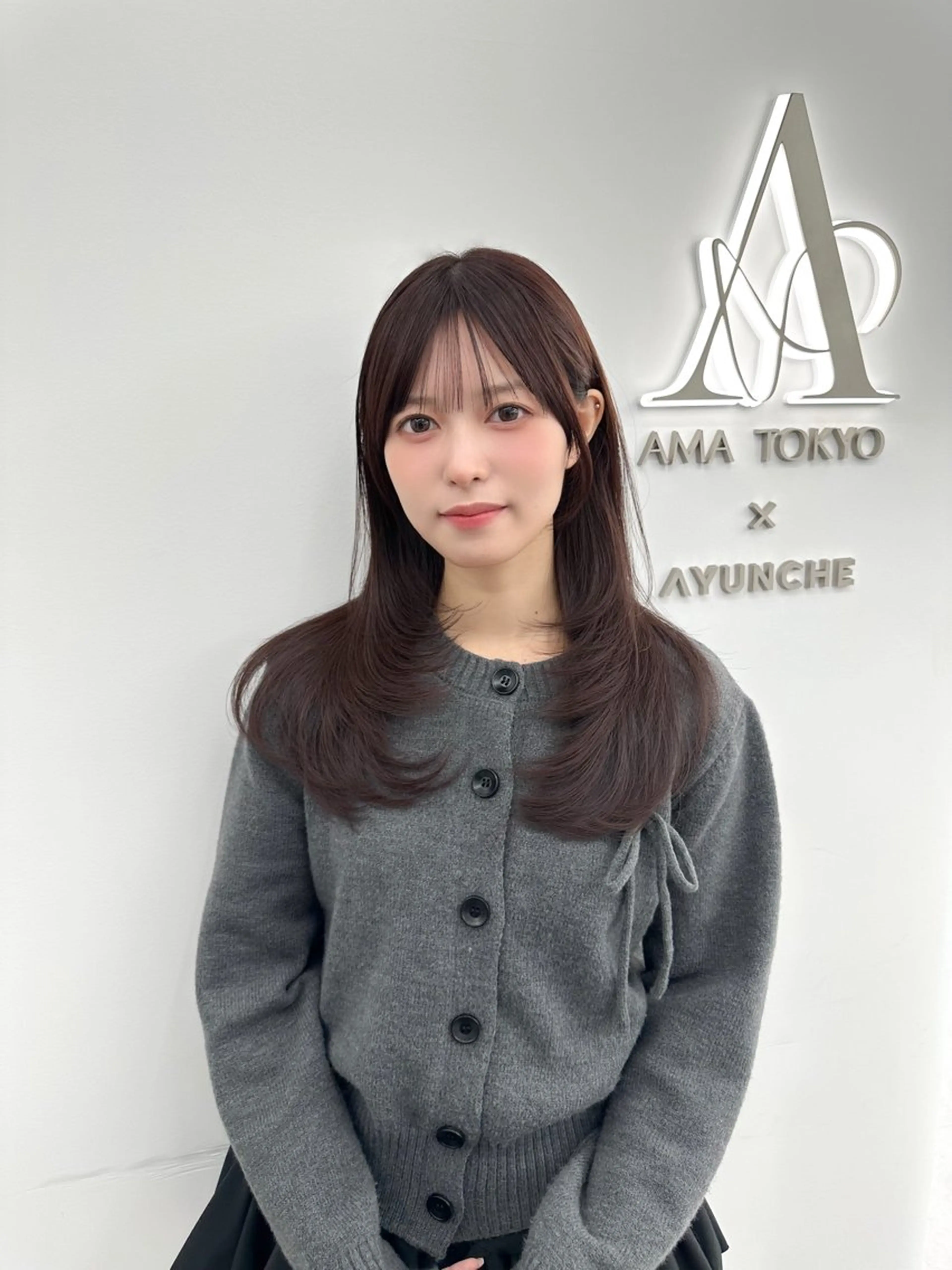 セミロング カラー カット ヘアカラー トリートメント ヘッドスパ ヘアセット 前髪顔まわりカット 🌈中村海聖のヘアスタイル
