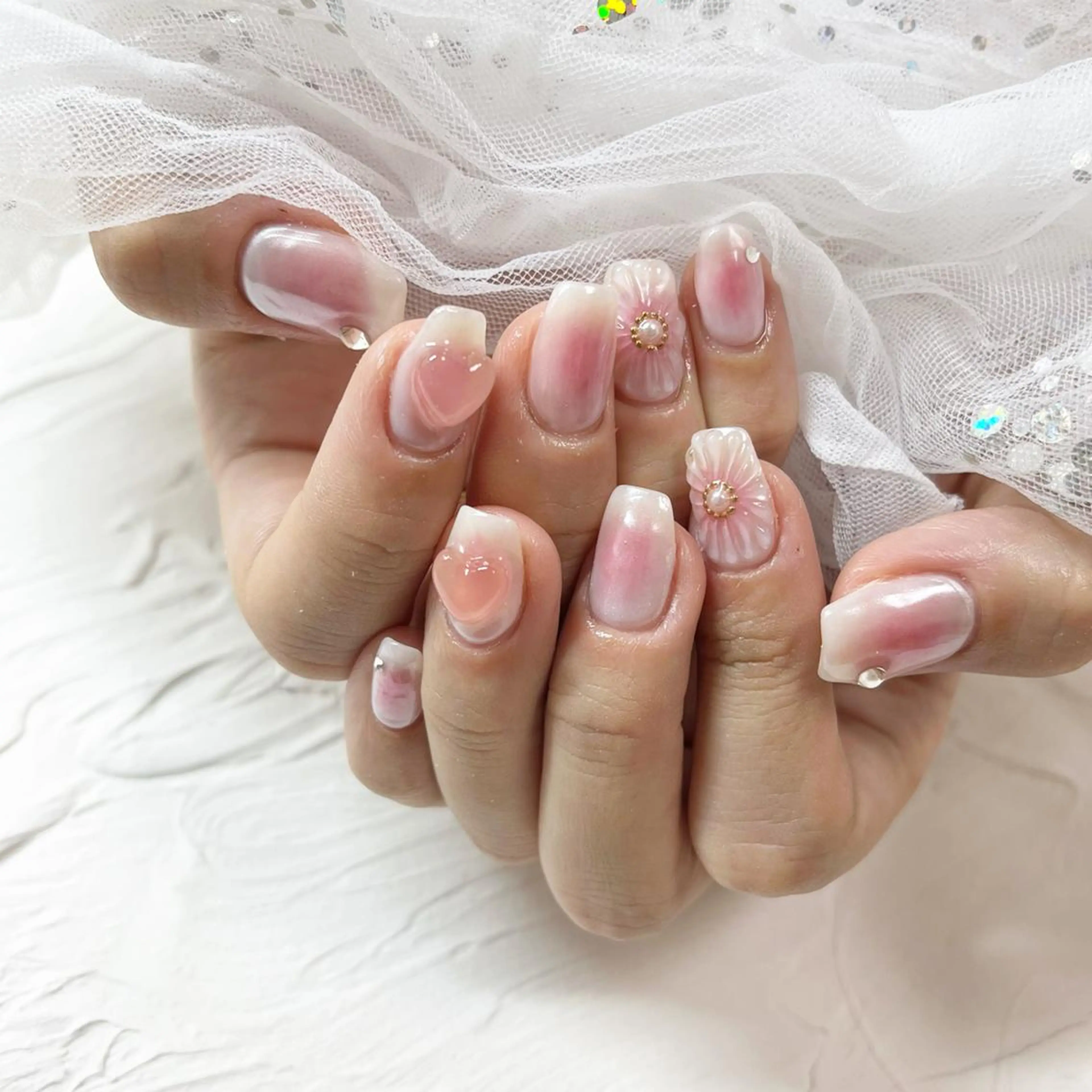 ネイル チークネイル 🔷ﾐﾅﾐﾈｲﾙ🔷 やり放題ネイル渋谷2のネイルデザイン