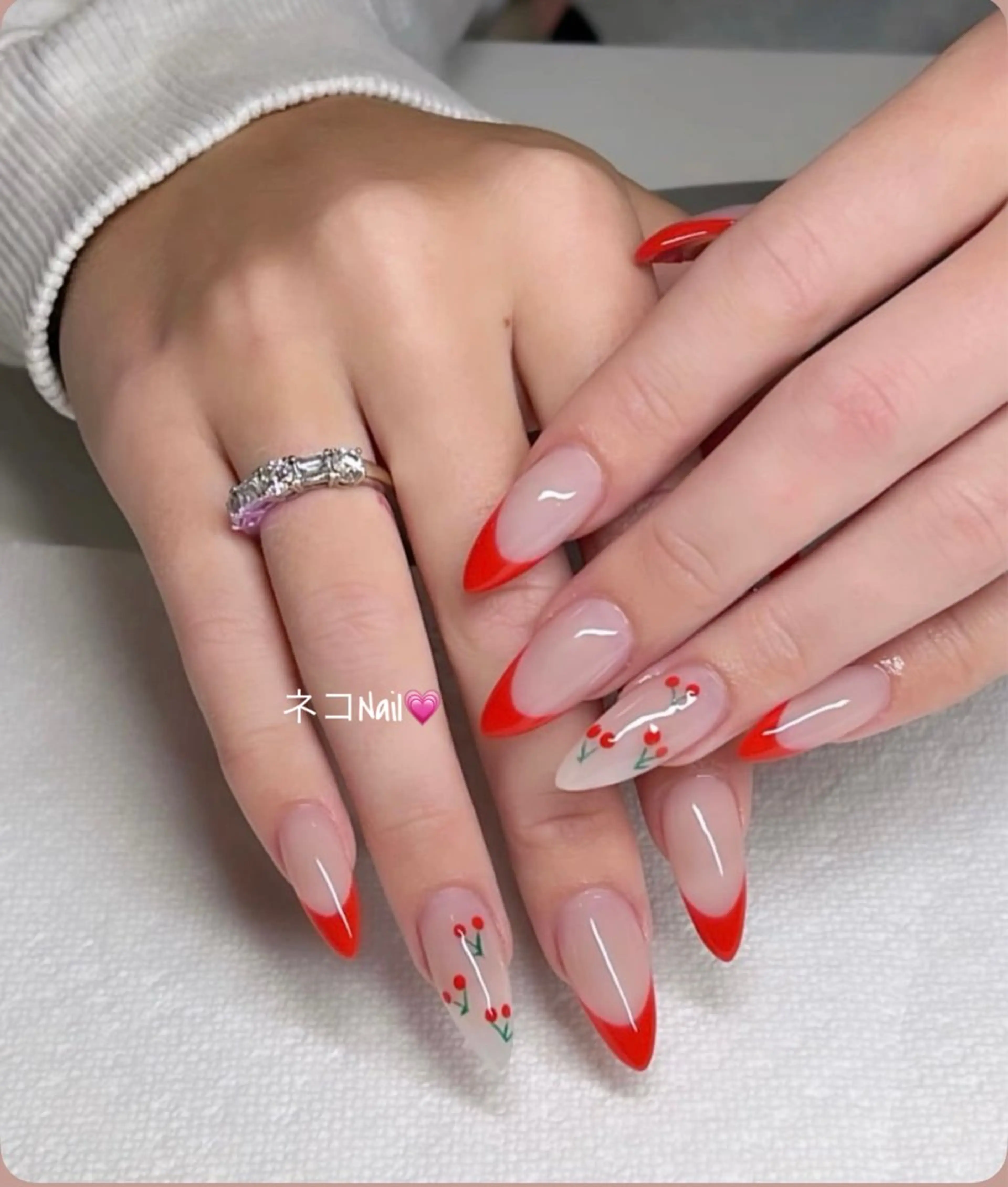 ネイル ジェルネイル ワンカラーネイル シンプルネイル ハンドネイル ネコ Nailのネイルデザイン