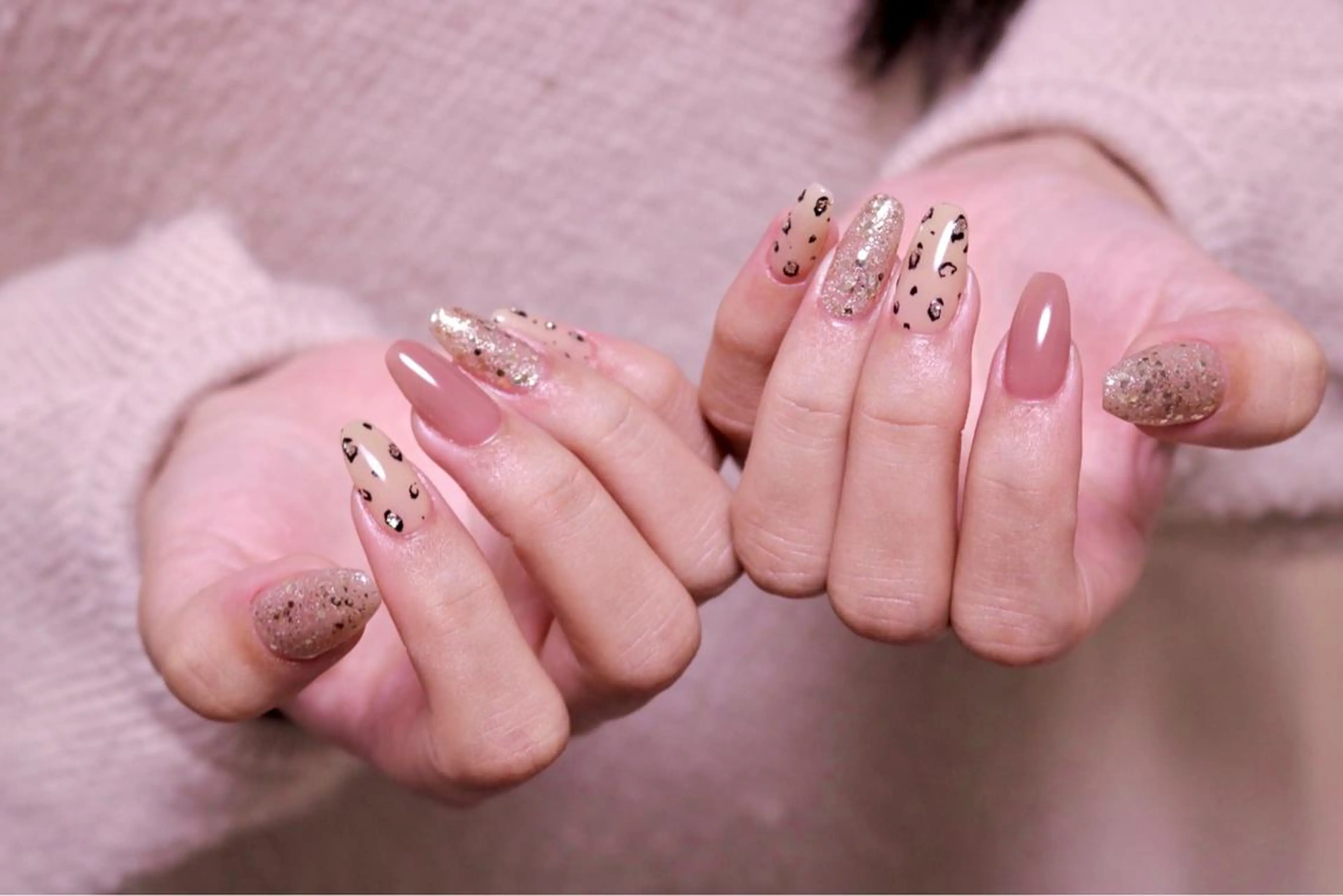 ネイル オーロラネイル 長さ出し ジェルネイル 韓国ネイル 持ち込み ハンドネイル MH Nailのネイルデザイン