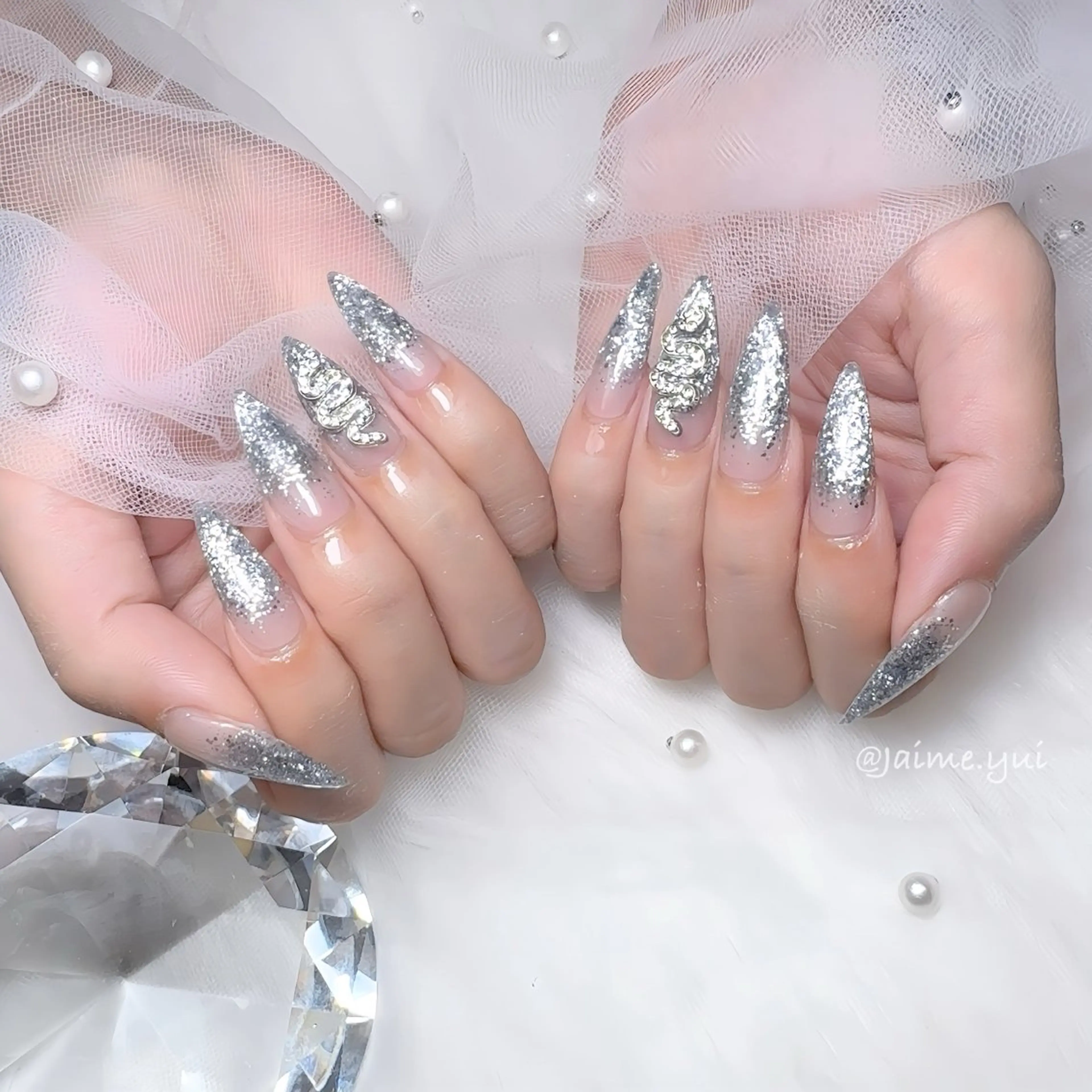 スカルプ✨ラメグラデーションの写真