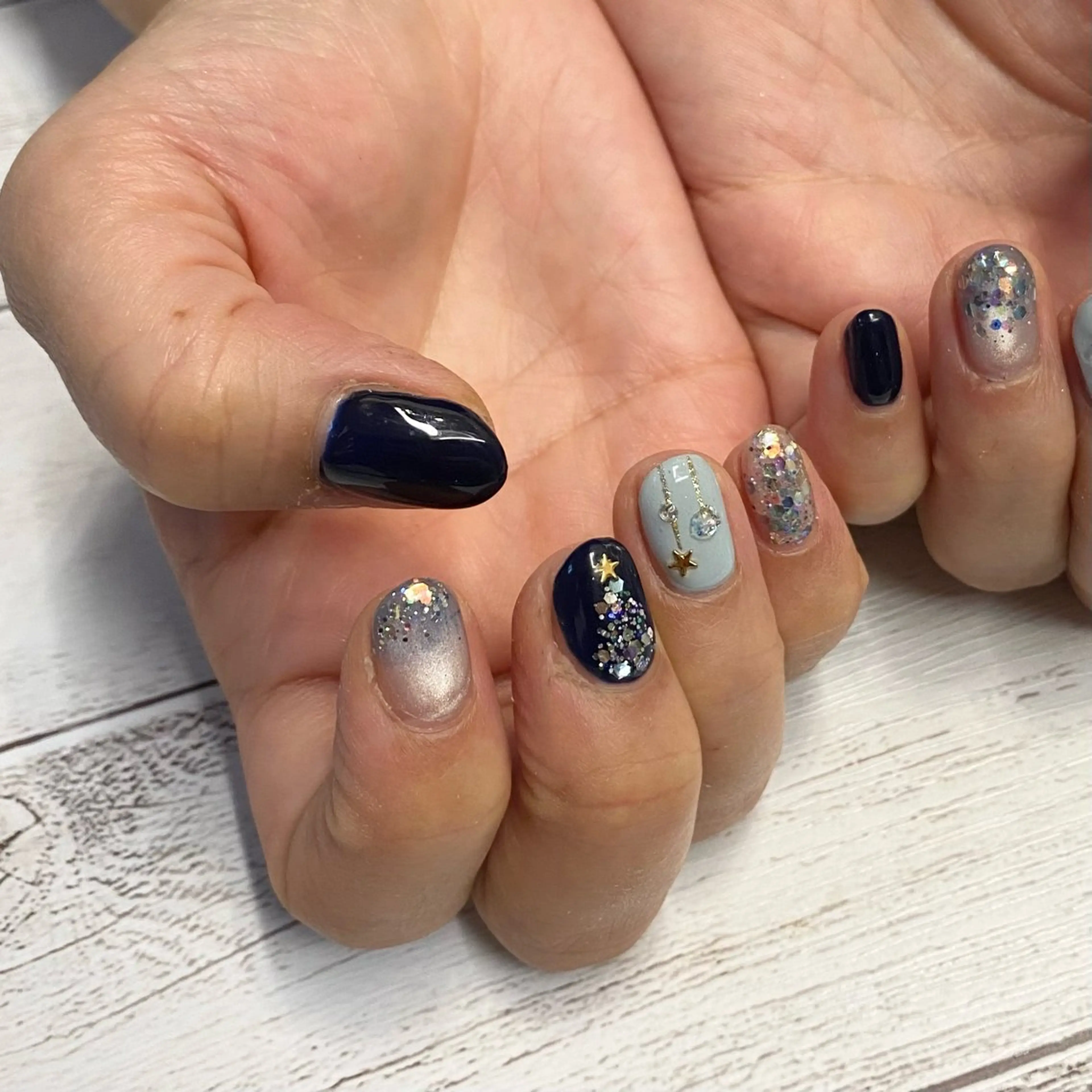 ネイル 冬ネイル クリスマス ハンドネイル nail salon muuのネイルデザイン
