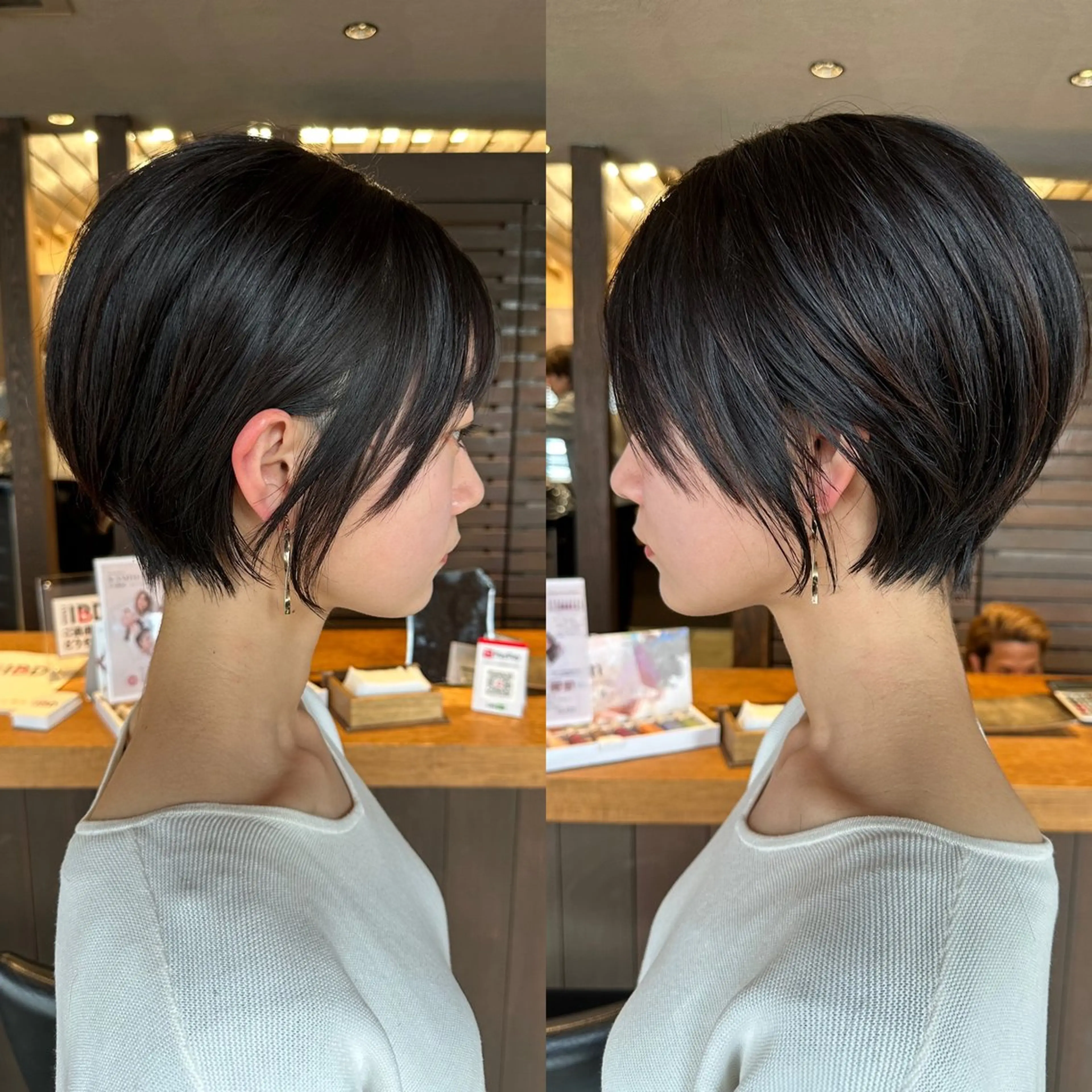 ショート くびれヘア ショートヘア カット ヘアカラー トリートメント 似合わせ松本 容政のヘアスタイル