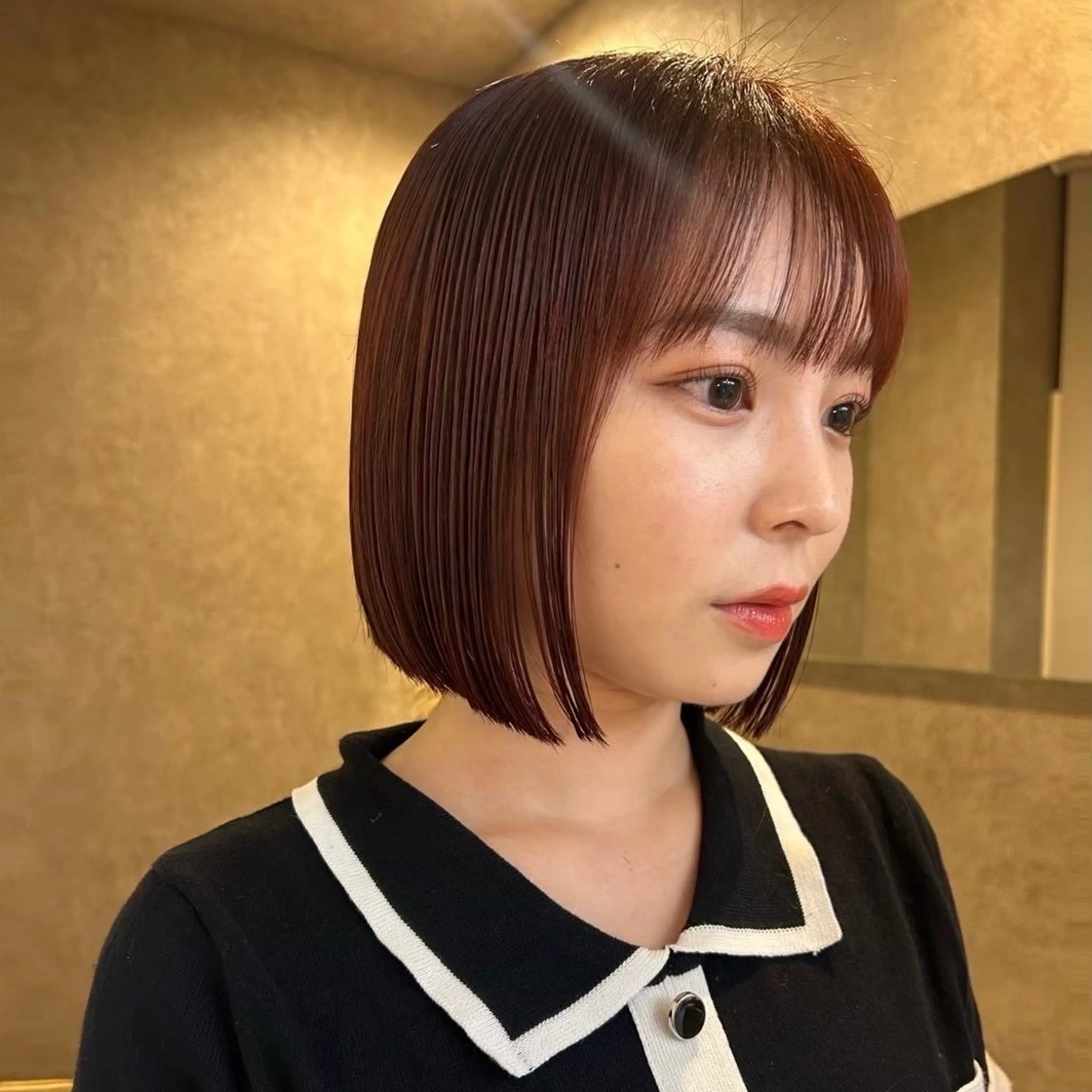 カラー 𝐲𝐮𝐮 /艶髪 /透明感カラー🌱のヘアスタイル