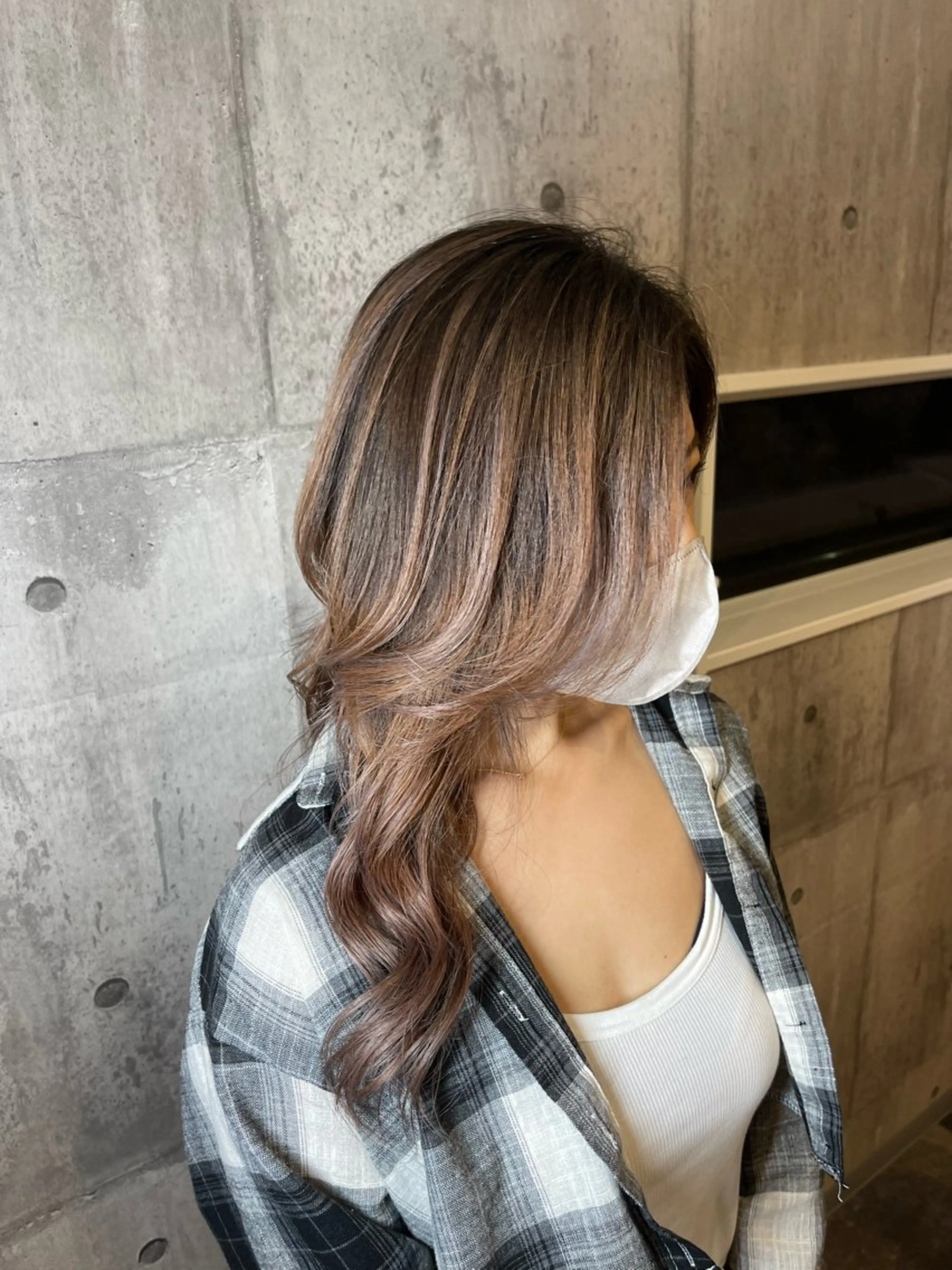 ロング カラー バレイヤージュ レイヤーカット Felice Erikaのヘアスタイル