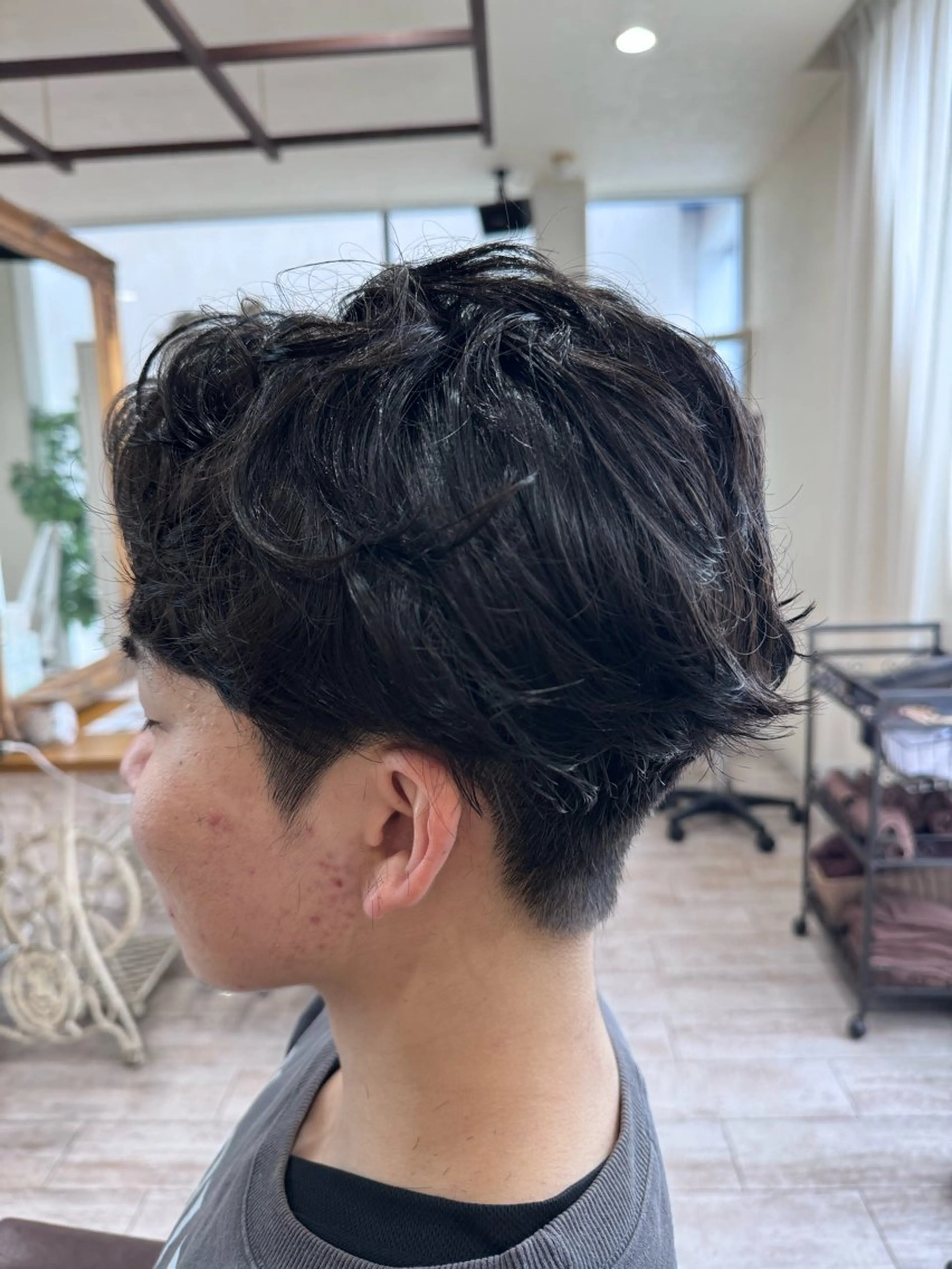 ショート メンズ メンズパーマ カット パーマ トリートメント 新越谷noble店長 松本拓也▶◀*.のヘアスタイル