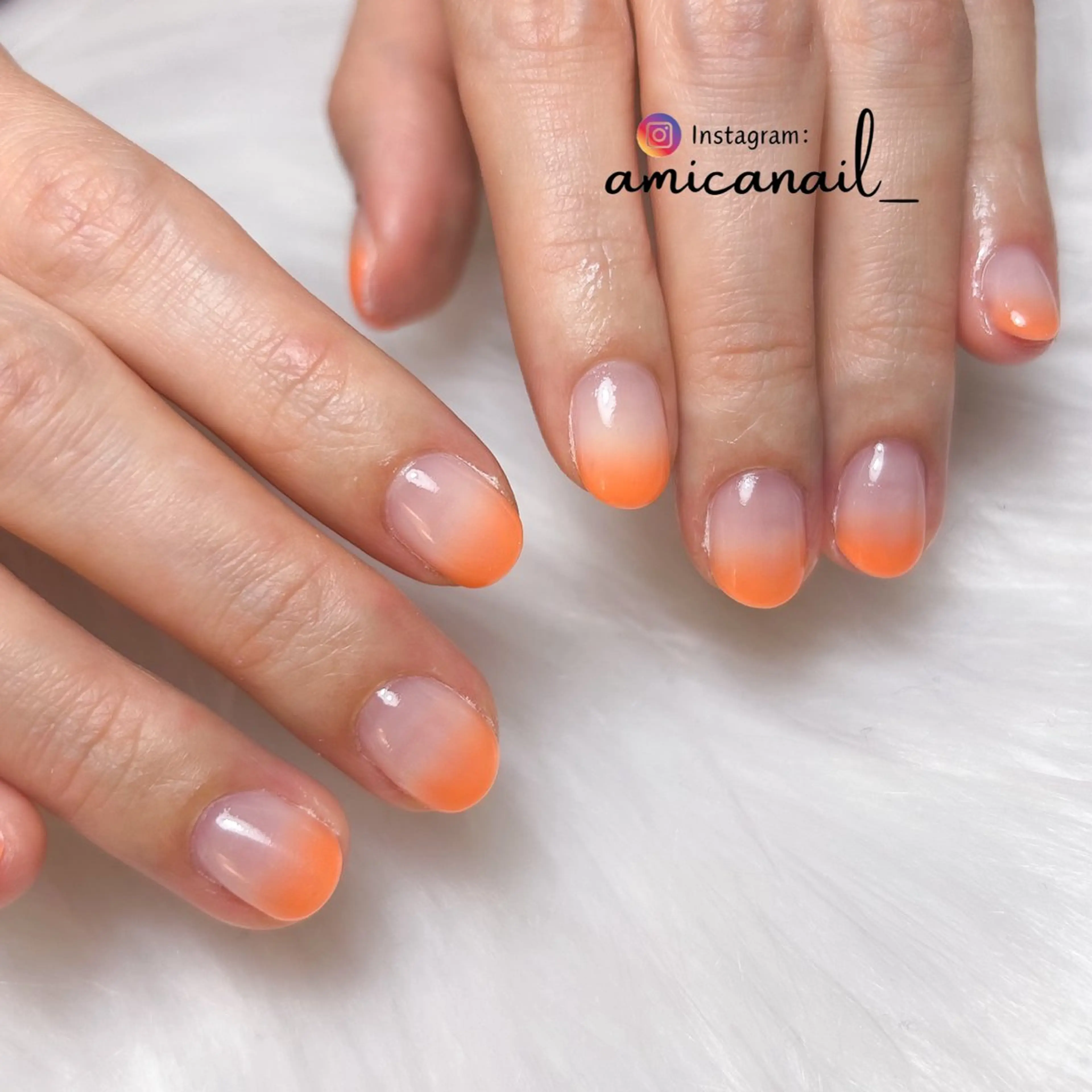 ネイル グラデーション ハンドネイル _amica nail_のネイルデザイン