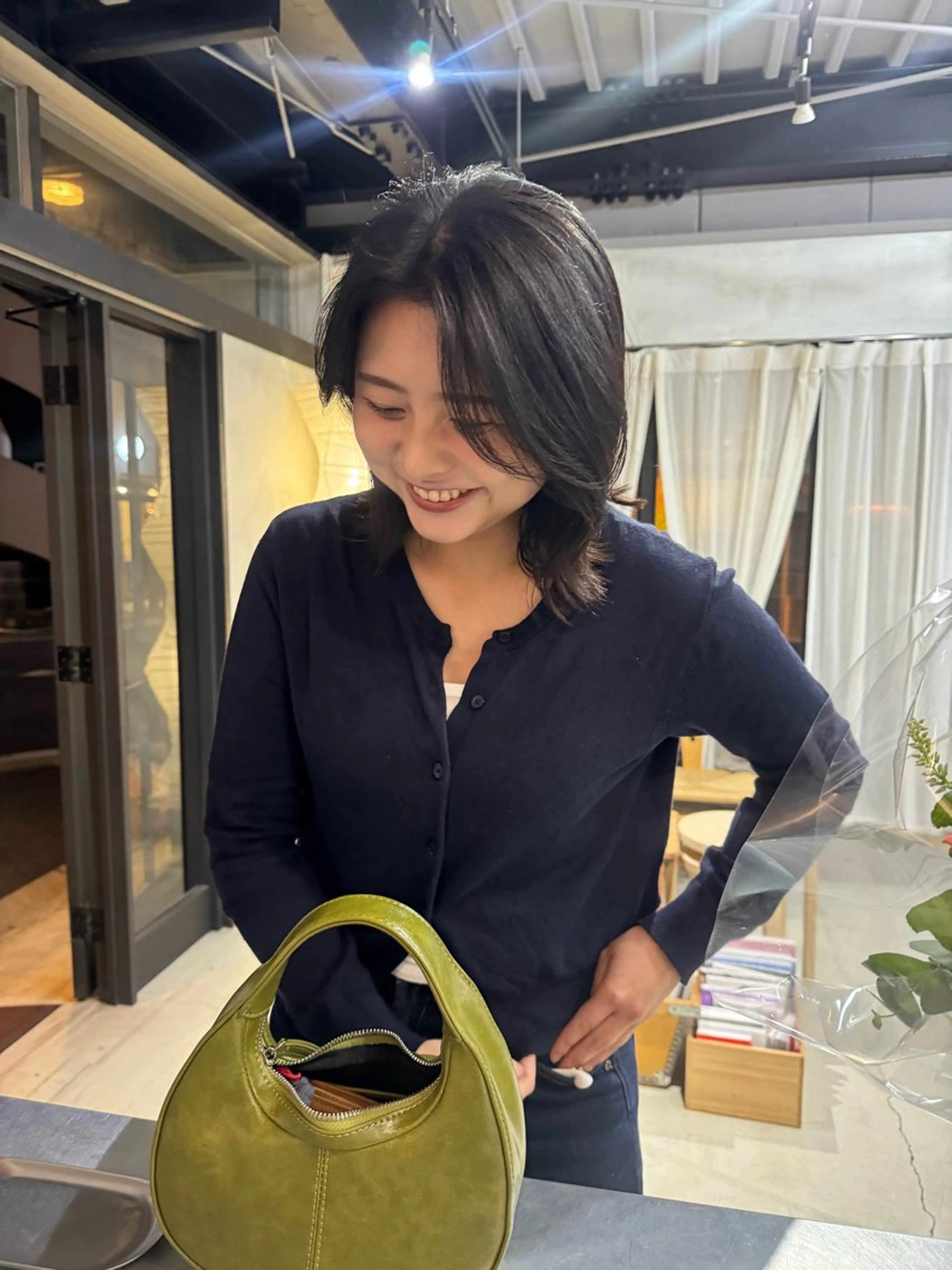 ショート ボブ 薮 夏帆のヘアスタイル