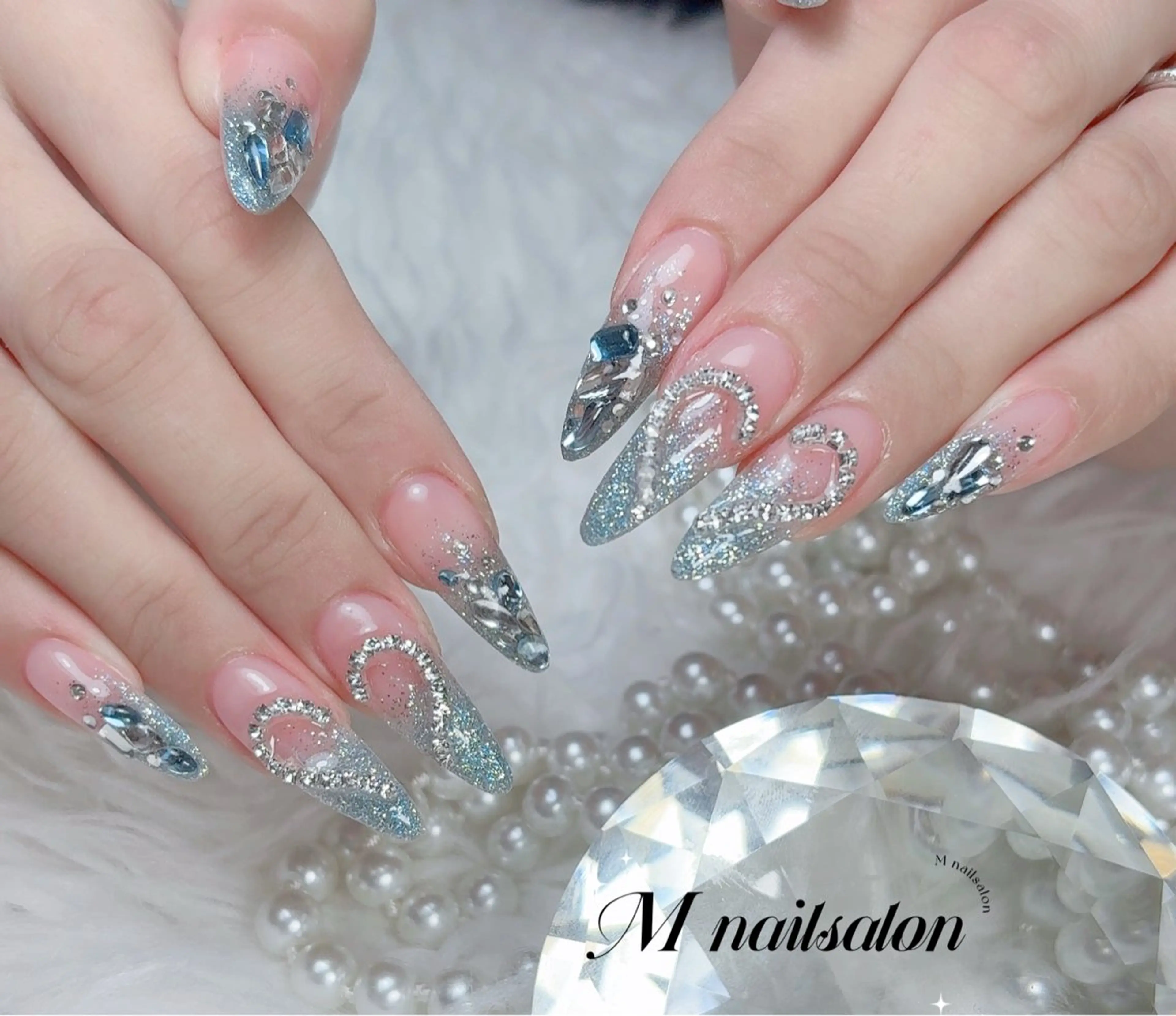 ネイル ハンドネイル M🌷nail 長さだし専門店のネイルデザイン