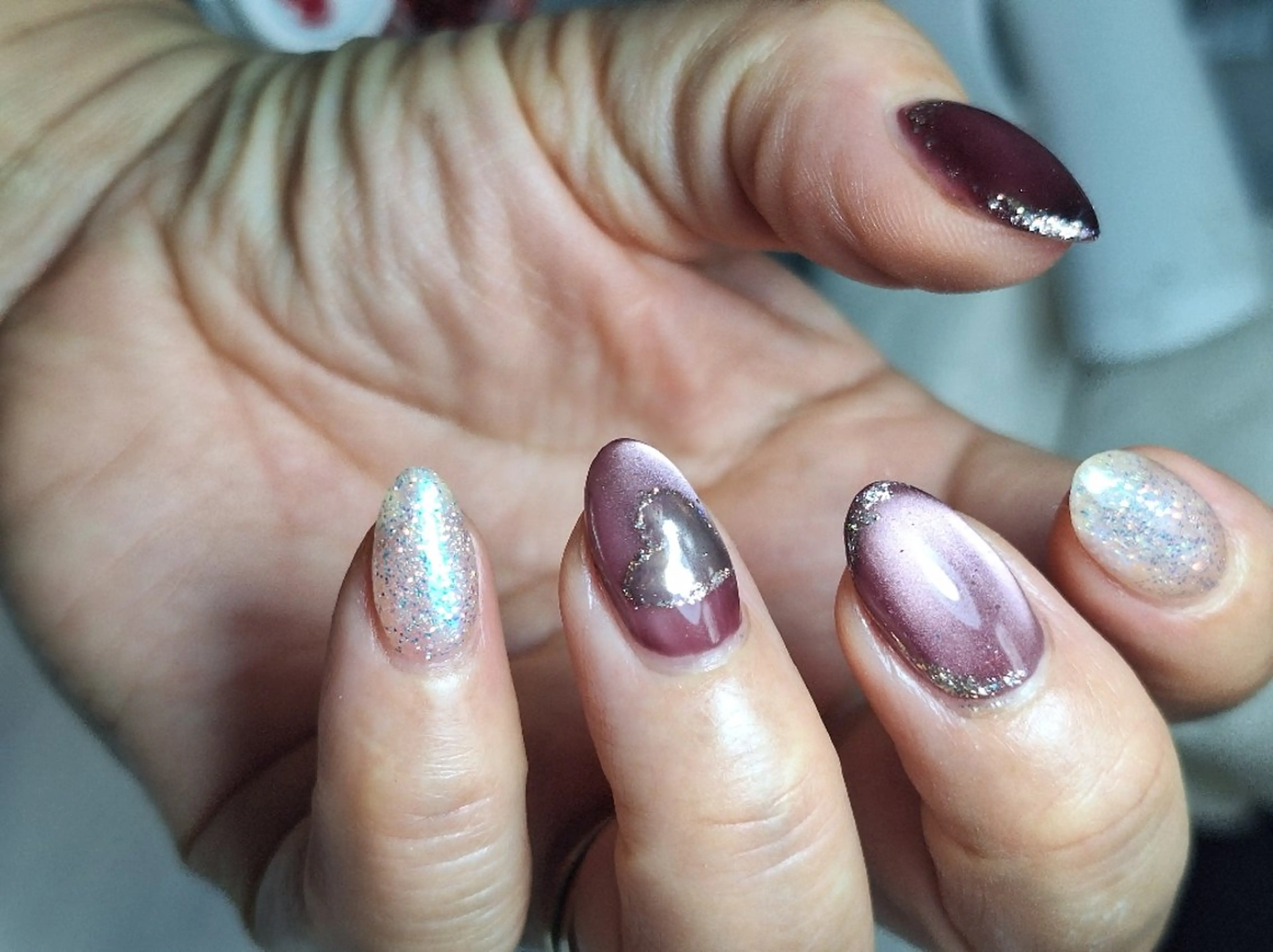 ネイル バレンタイン ビューコフレ　久米川本店所属・ビューコフレ 奥原のネイルデザイン