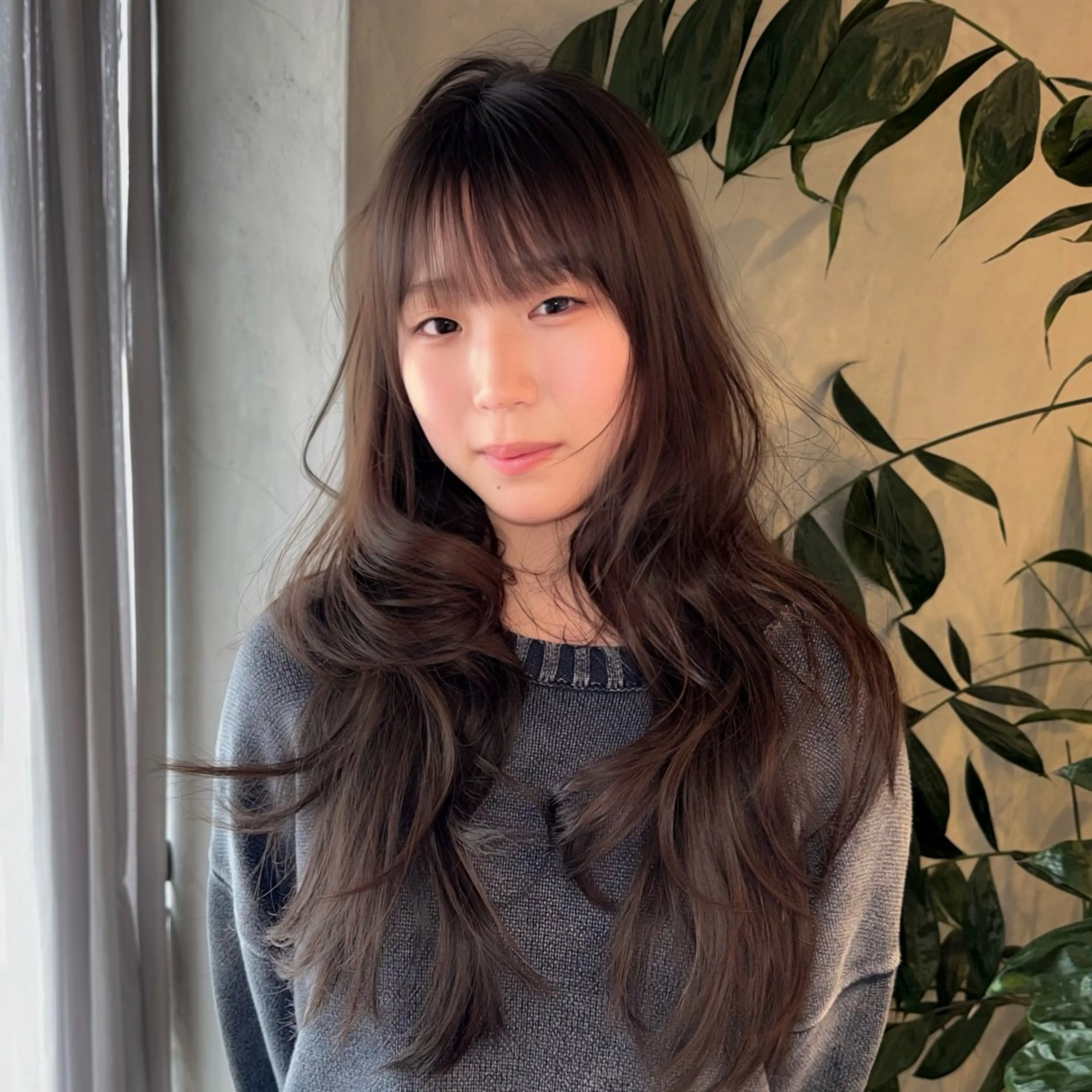 ロング カラー ベージュカラー/長岡 レイヤーカット/コウのヘアスタイル