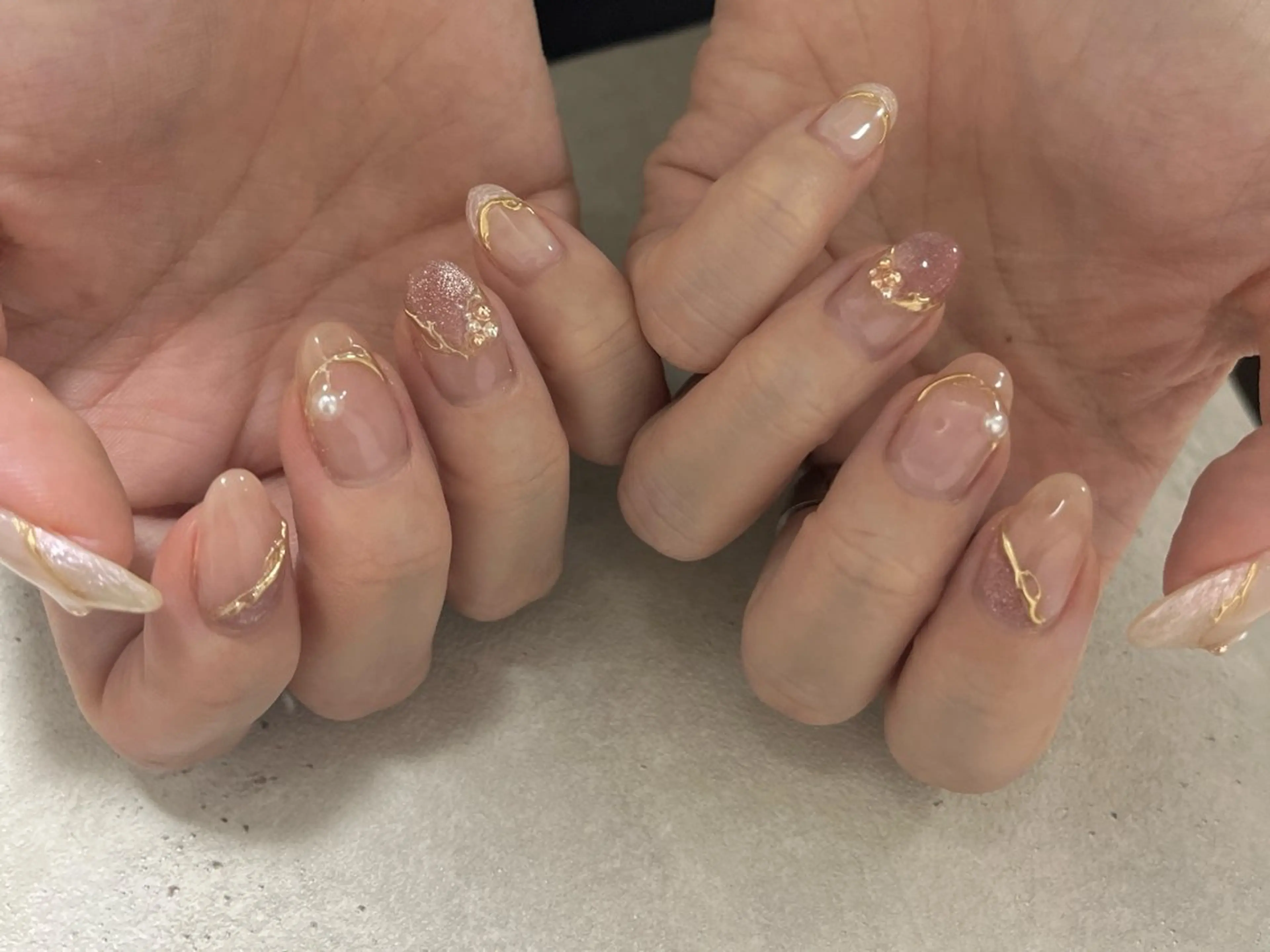ネイル フレンチネイル RAY NAIL 今池店 赤松のネイルデザイン
