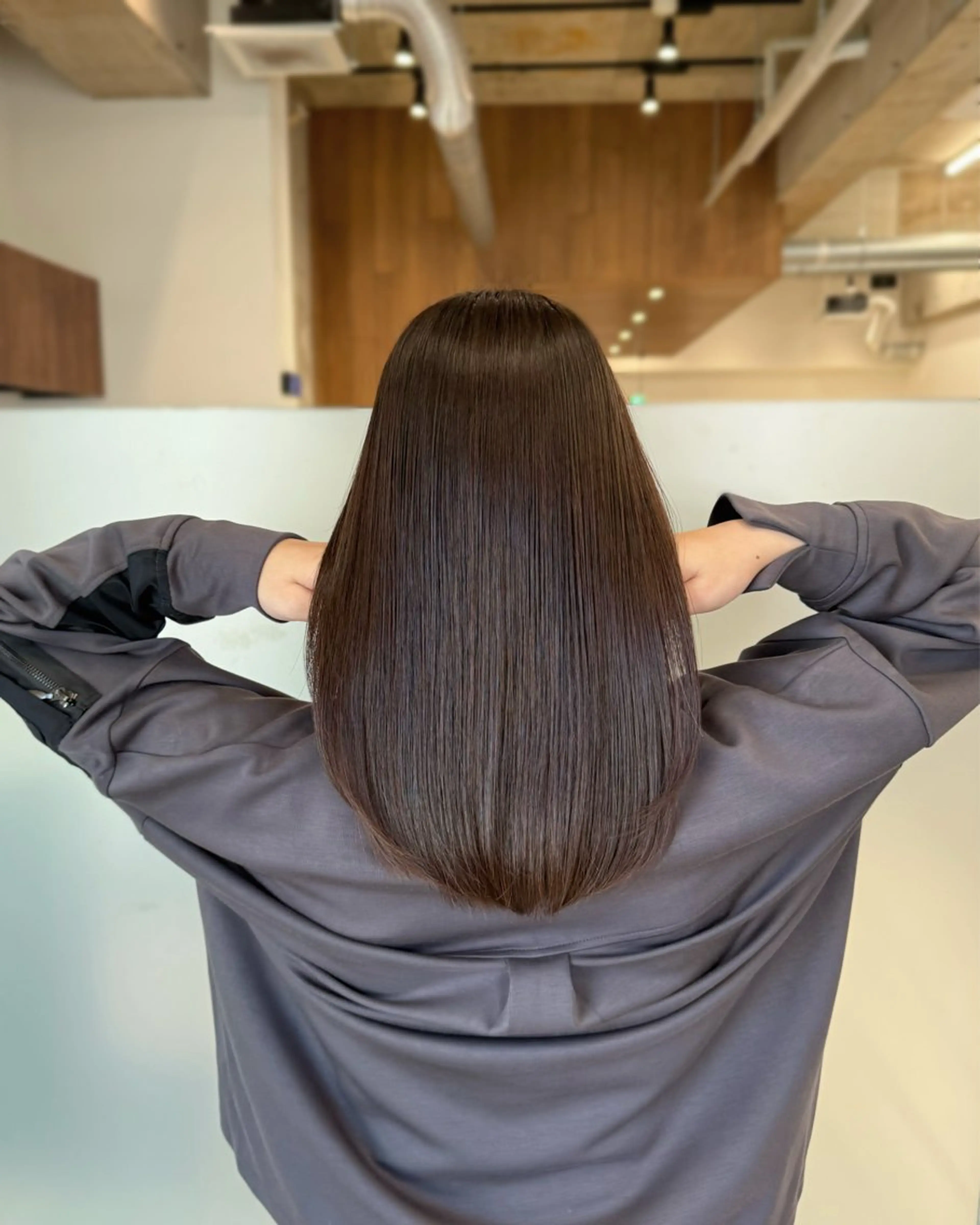 ミディアム カラー パーマ カット 縮毛矯正 トリートメント 縮毛矯正+モテカラー 🎀✨MIHOのヘアスタイル