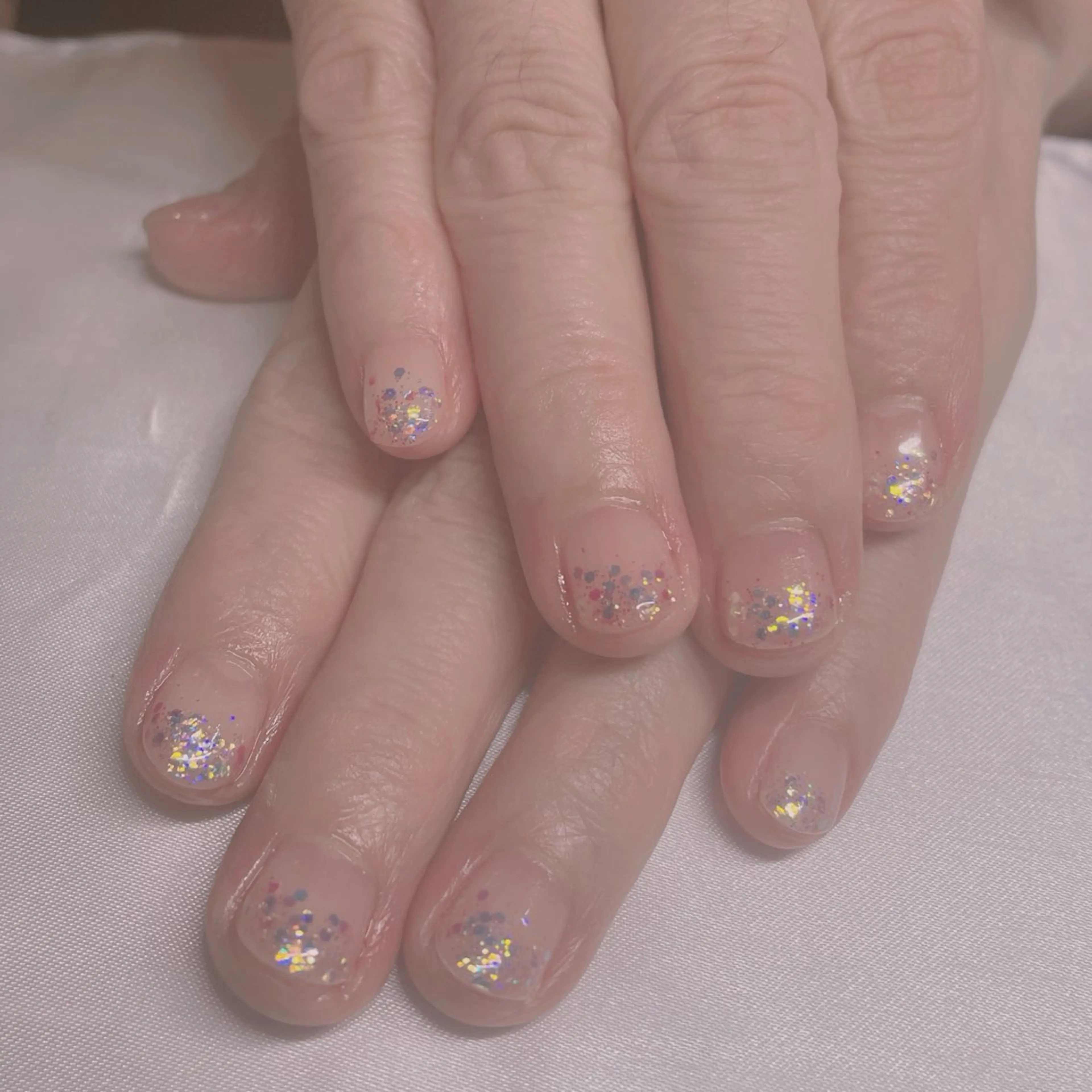 ネイル グラデーション ラメ(グリッター) ラメグラデーション A/C roomのネイルデザイン