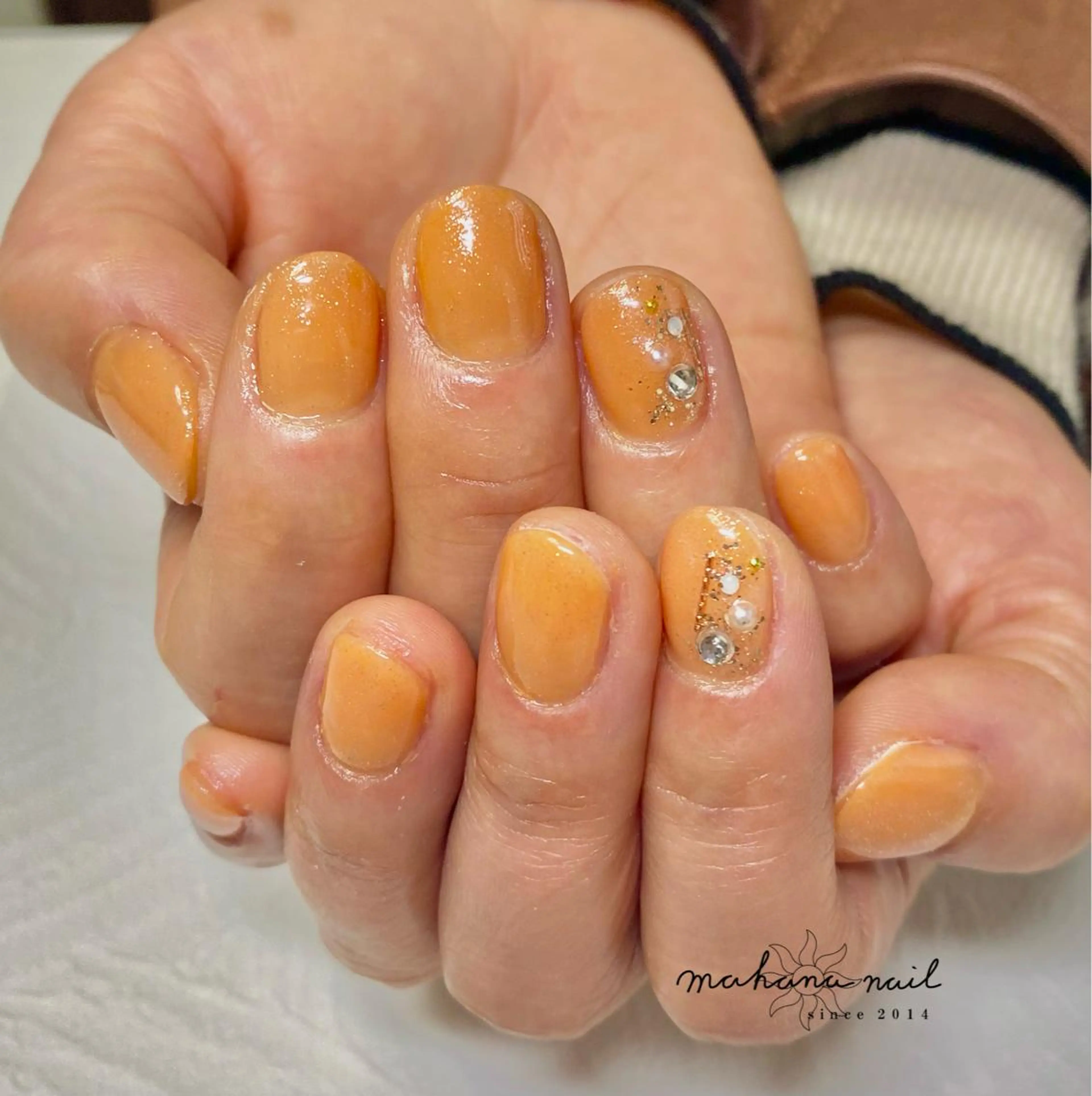 ネイル アートネイル ワンカラーネイル mahana nailのネイルデザイン