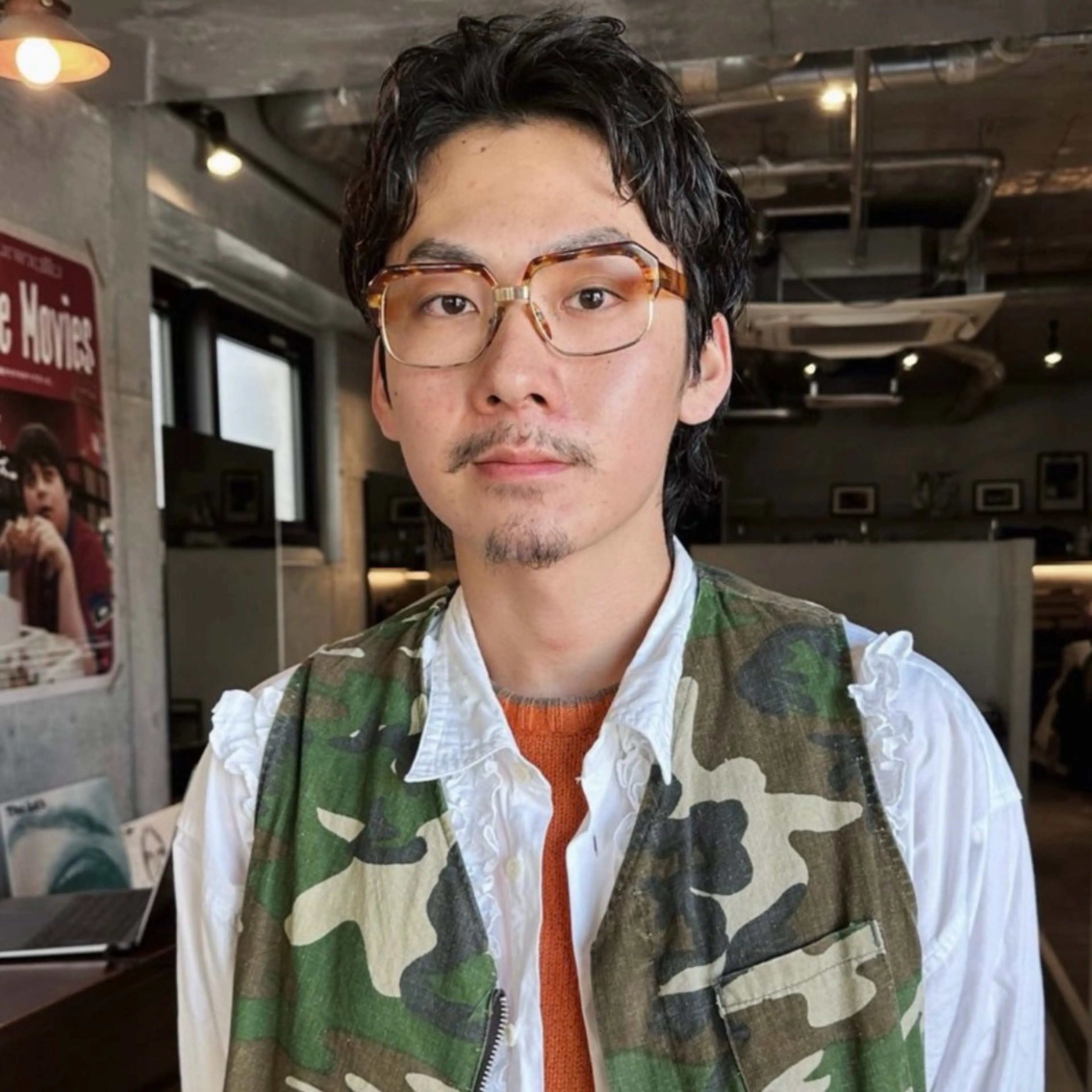 ショート パーマ メンズ 前野 日奈のヘアスタイル