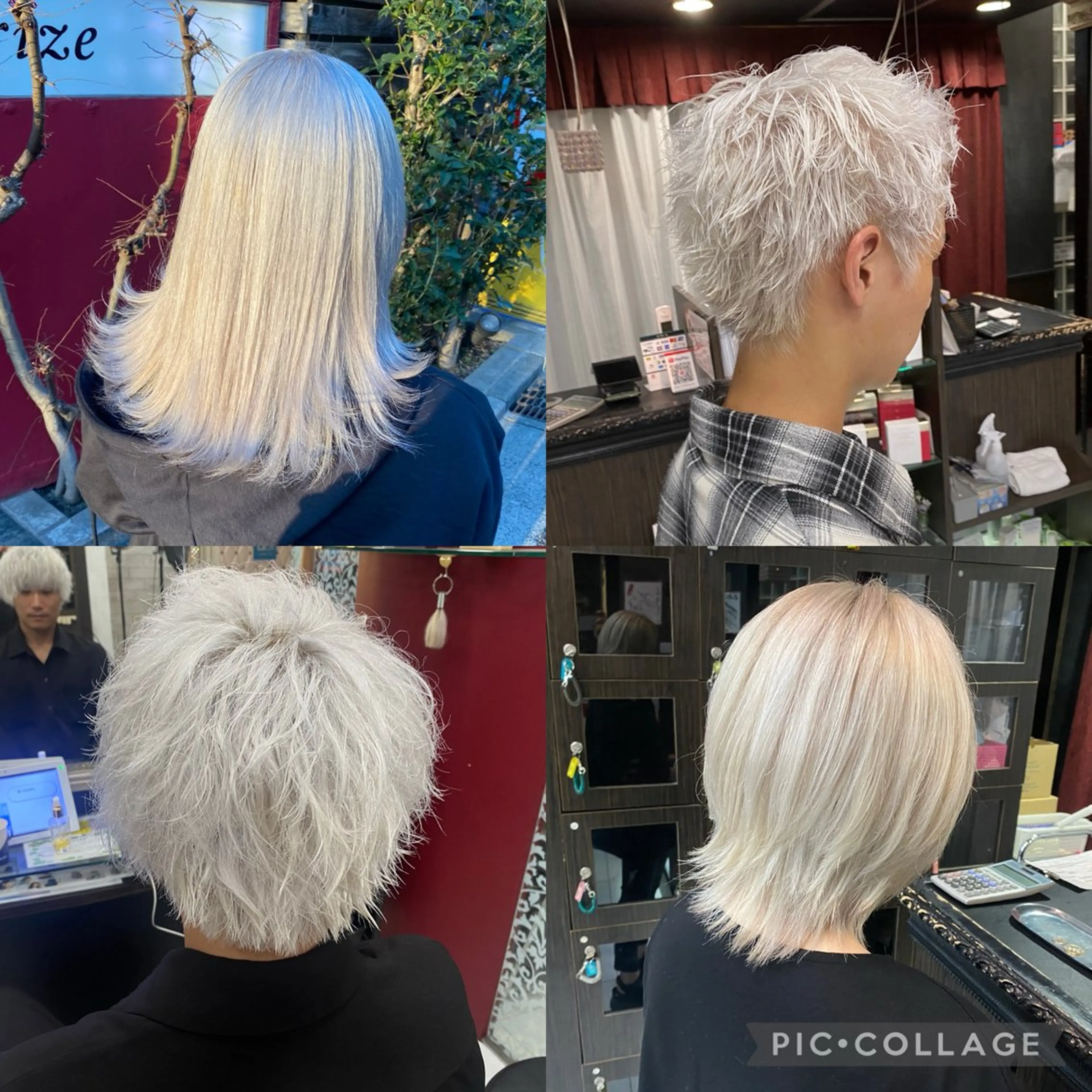 カラー ホワイト系はお任せ /ブリーチ/店長岩崎のヘアスタイル