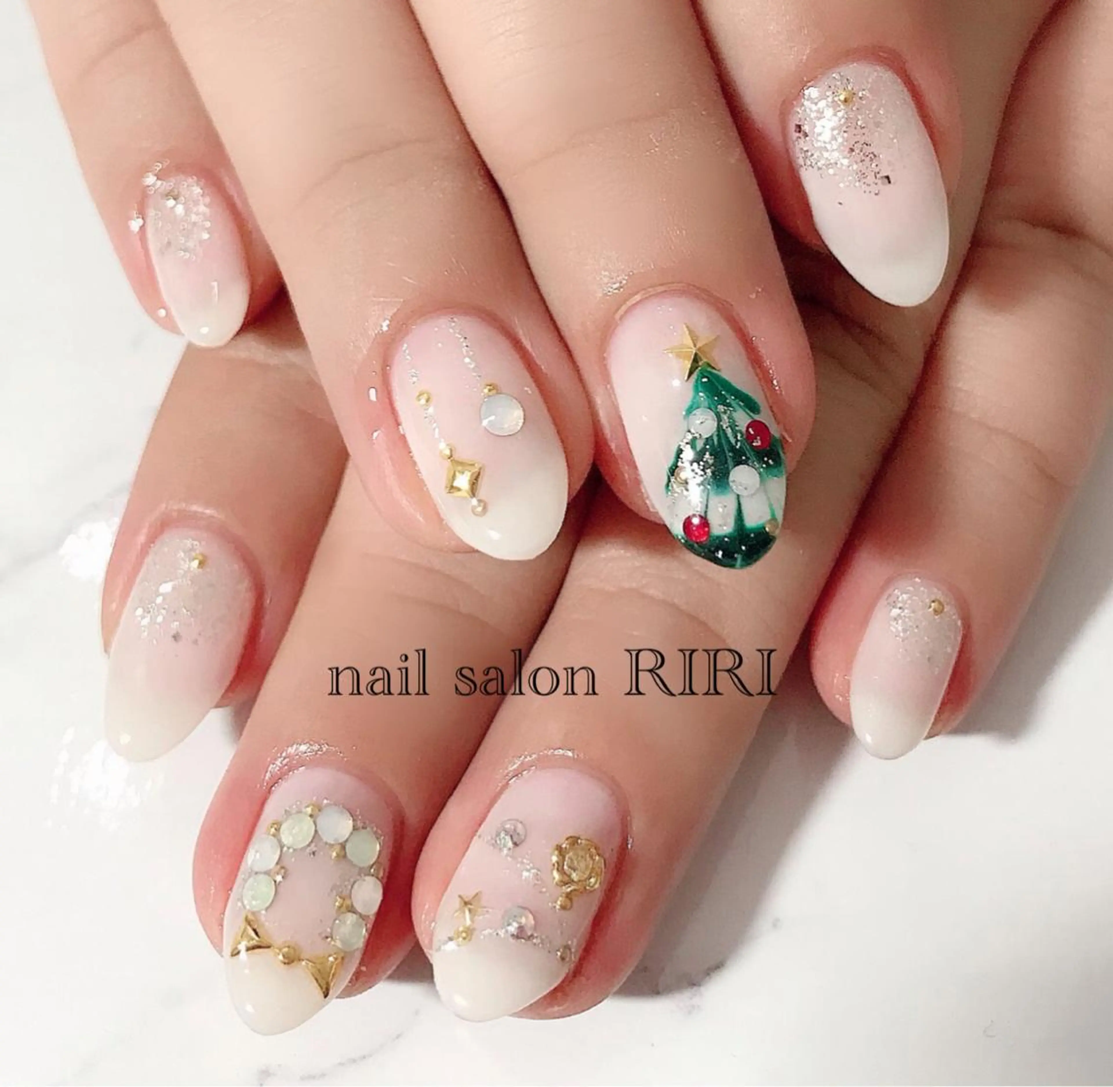 ネイル 冬ネイル クリスマス RIRI リリのネイルデザイン