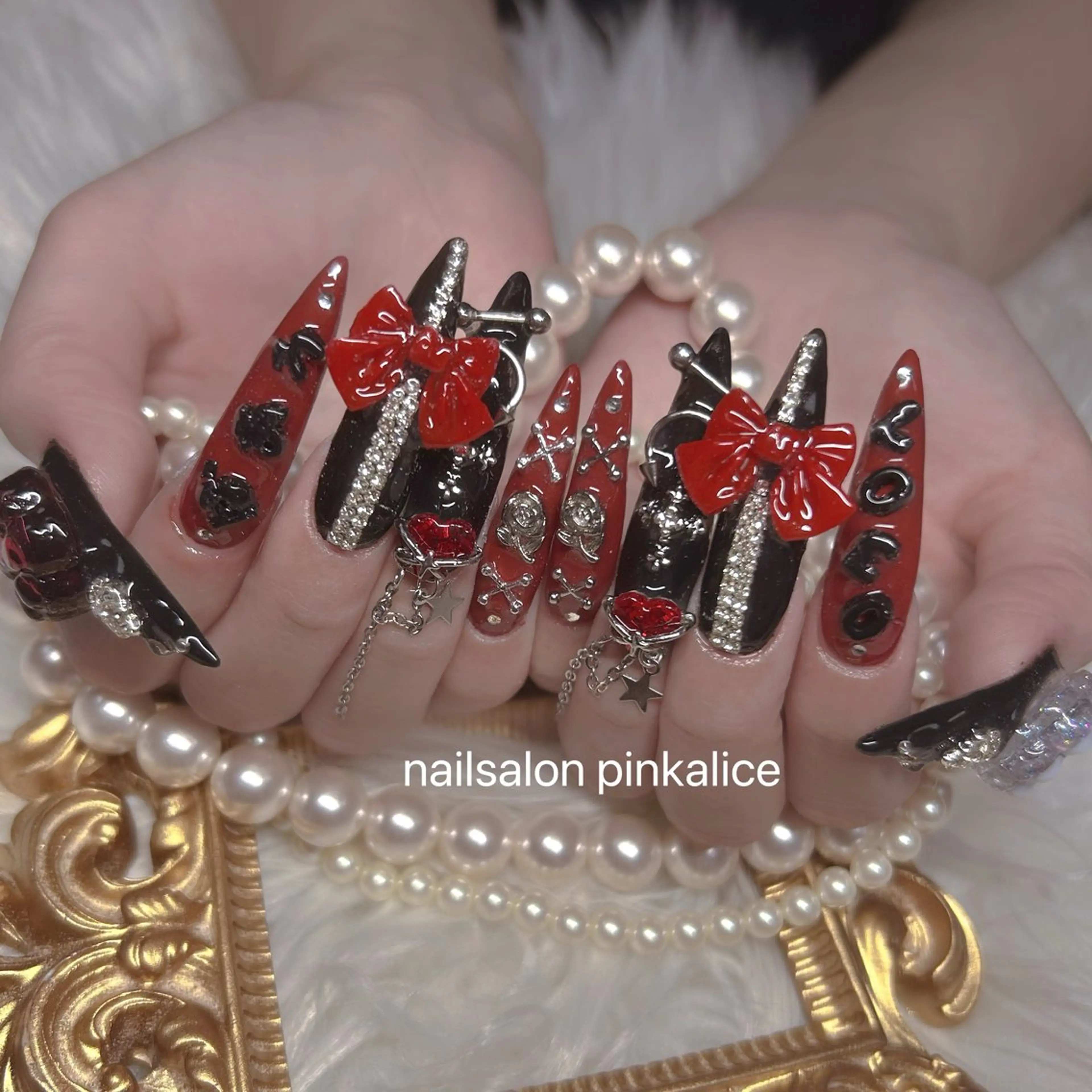 ネイル ハンドネイル nail salon Pink Aliceのネイルデザイン