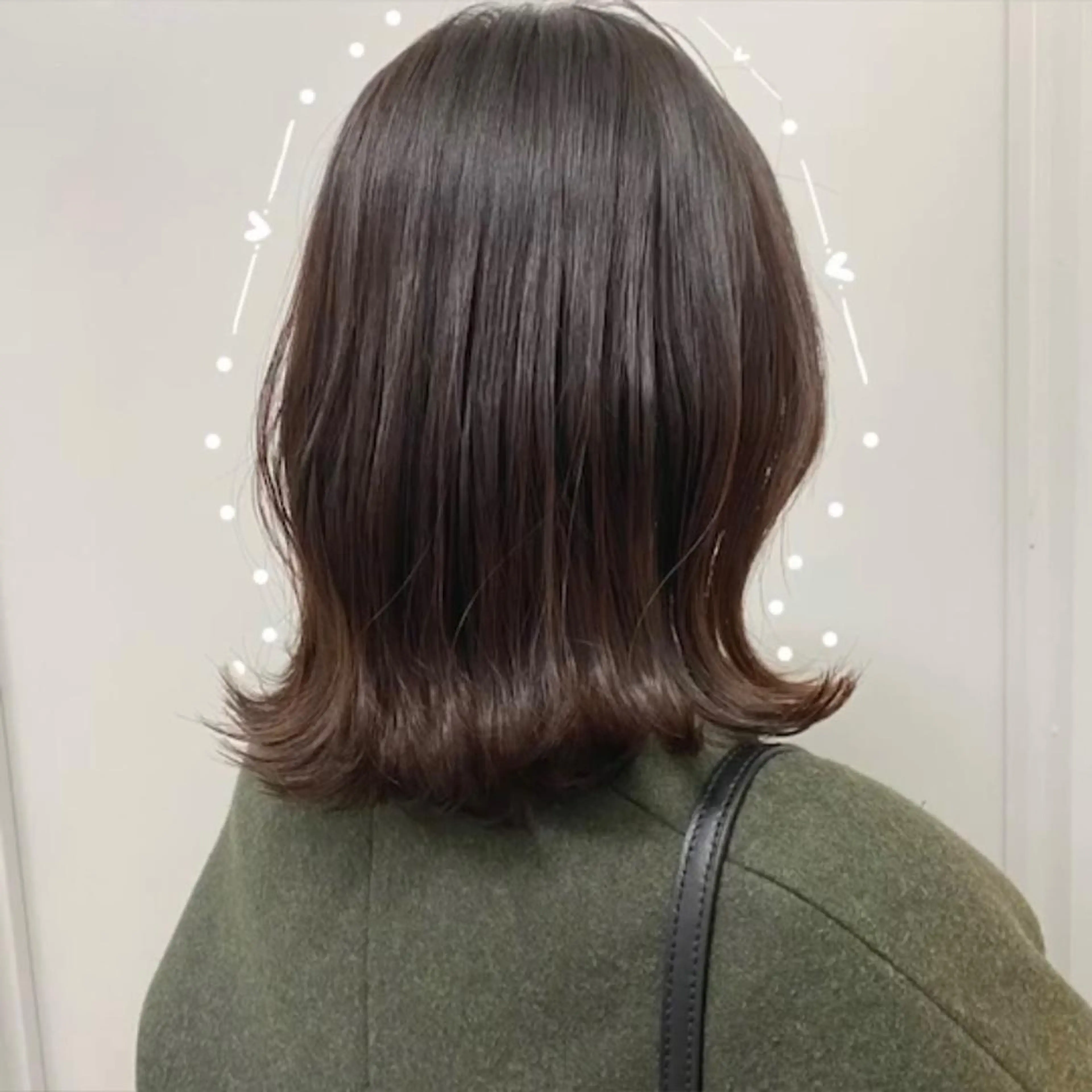 ミディアム カット ヘッドスパ 酸性縮毛矯正/ ホッタケイシのヘアスタイル