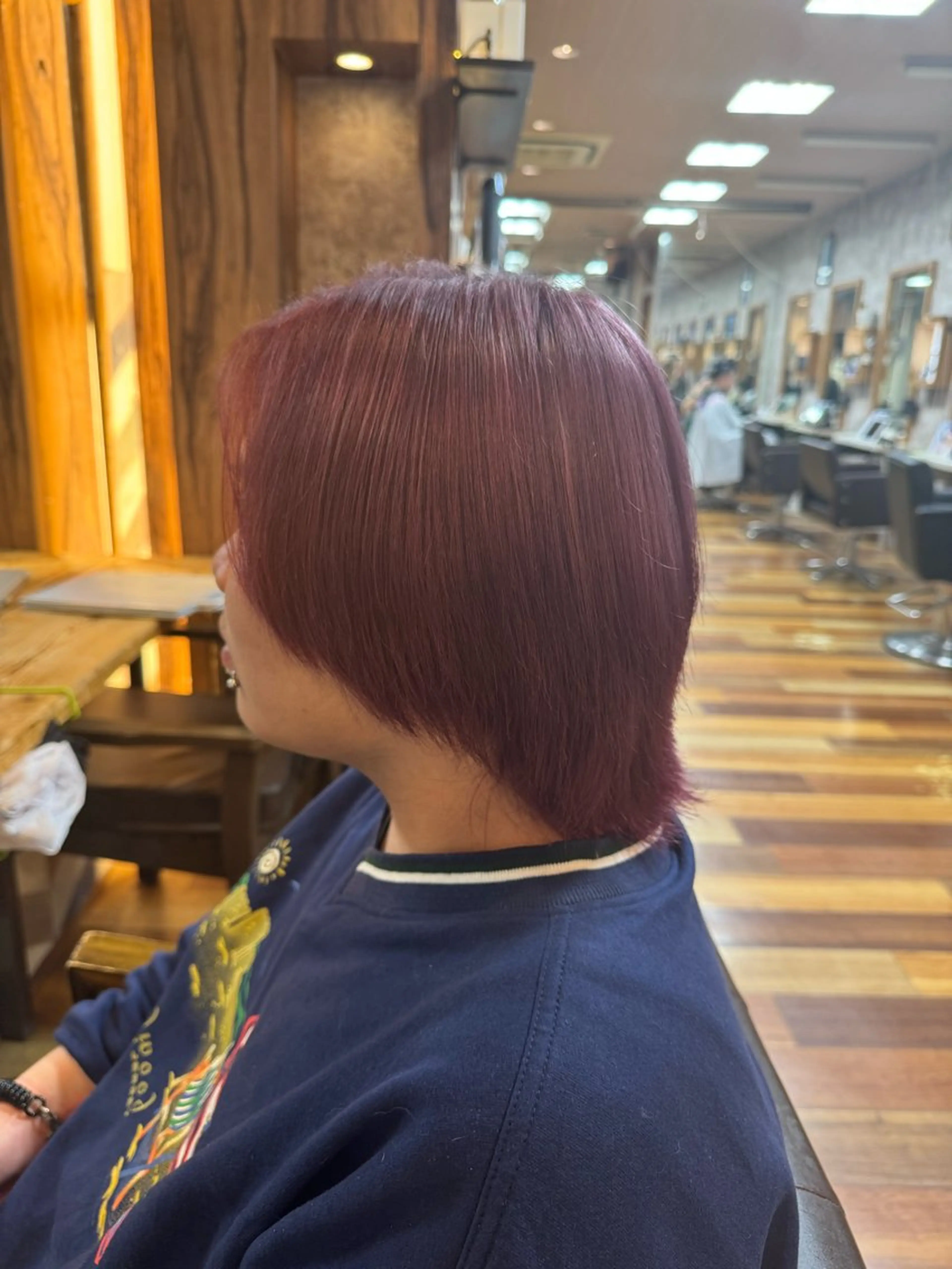 メンズブリーチワンカラーの写真