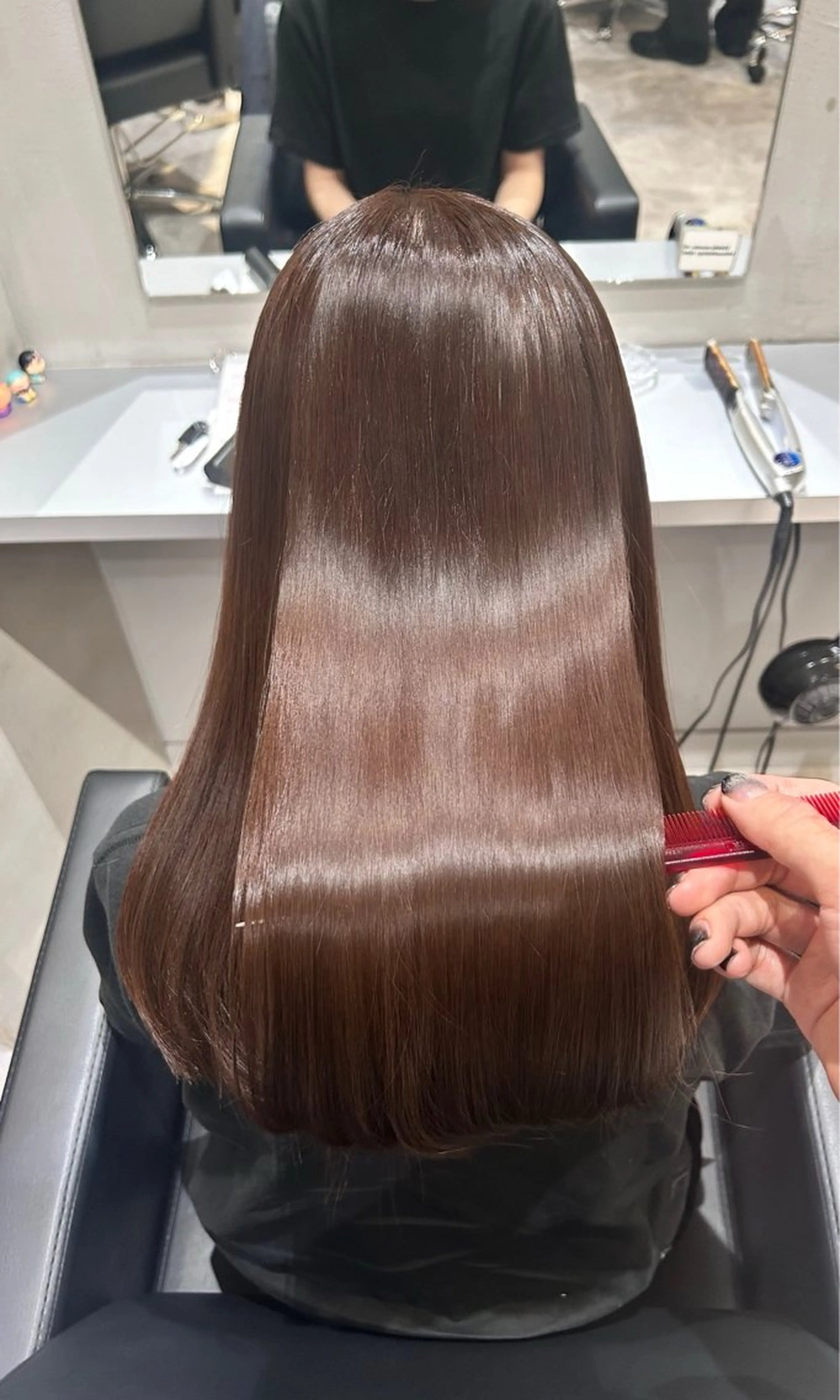 ロング カラー ベージュカラー オリーブベージュ 髪質改善 縮毛矯正 カット ヘアカラー 縮毛矯正 トリートメント 店長✨髪質改善✖️ 透明感カラー／純大のヘアスタイル