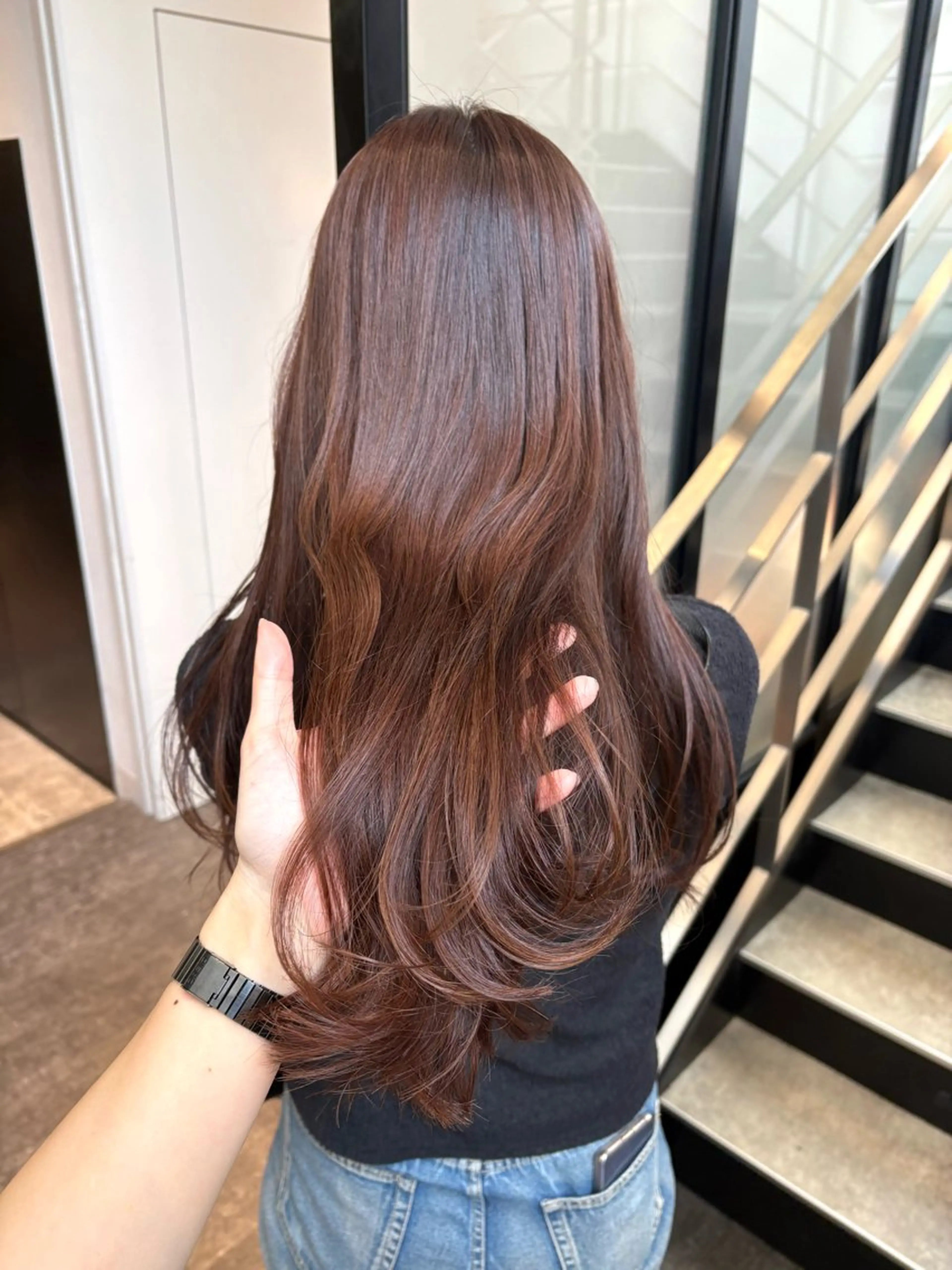 ロング カラー 透明感カラー カット ヘアカラー mao | 柔らか艶カラー🫧のヘアスタイル