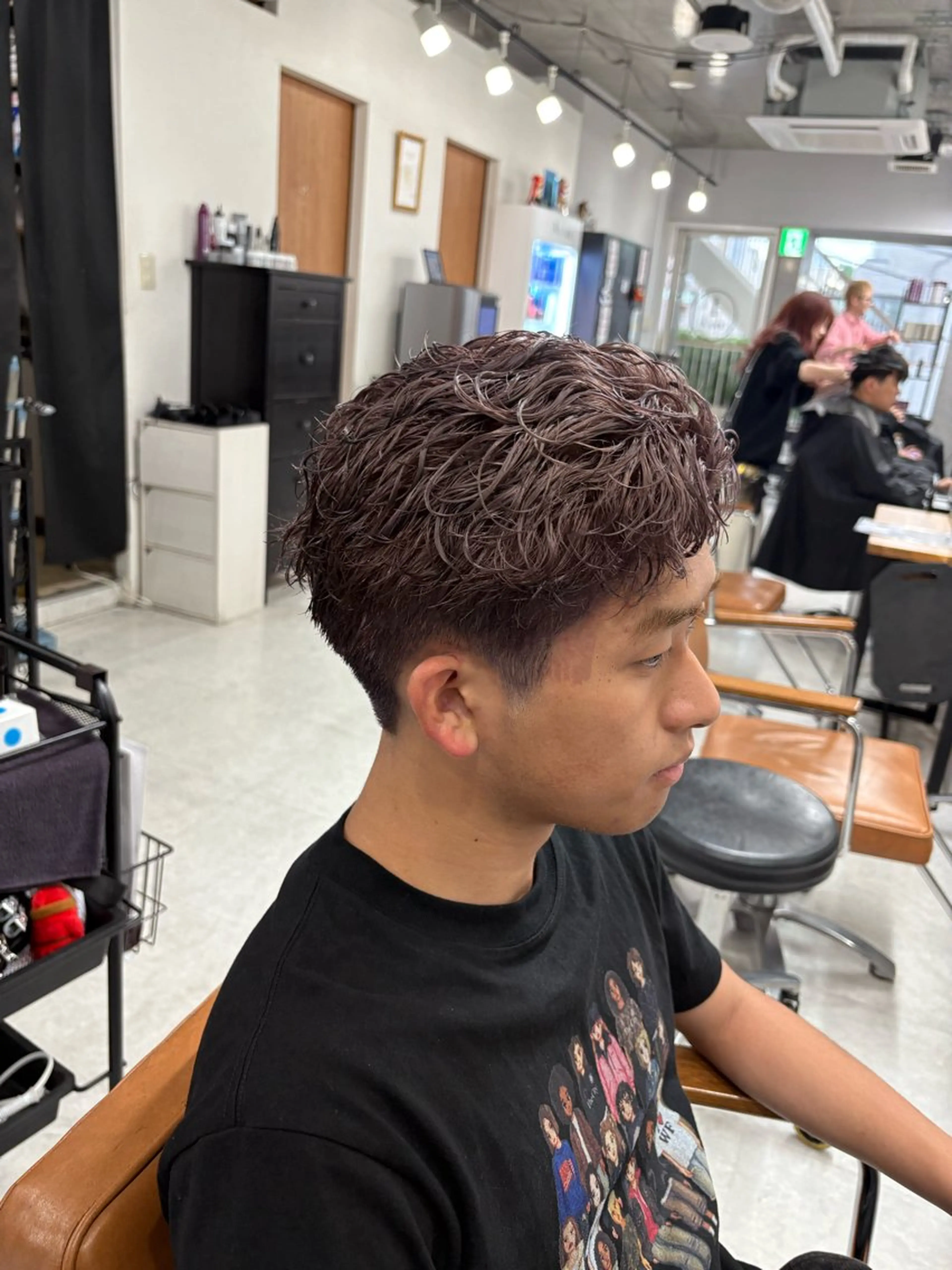 カラー パーマ メンズ メンズブリーチ メンズパーマ ブリーチ メンズパーマ特化 園田　楓莉のヘアスタイル
