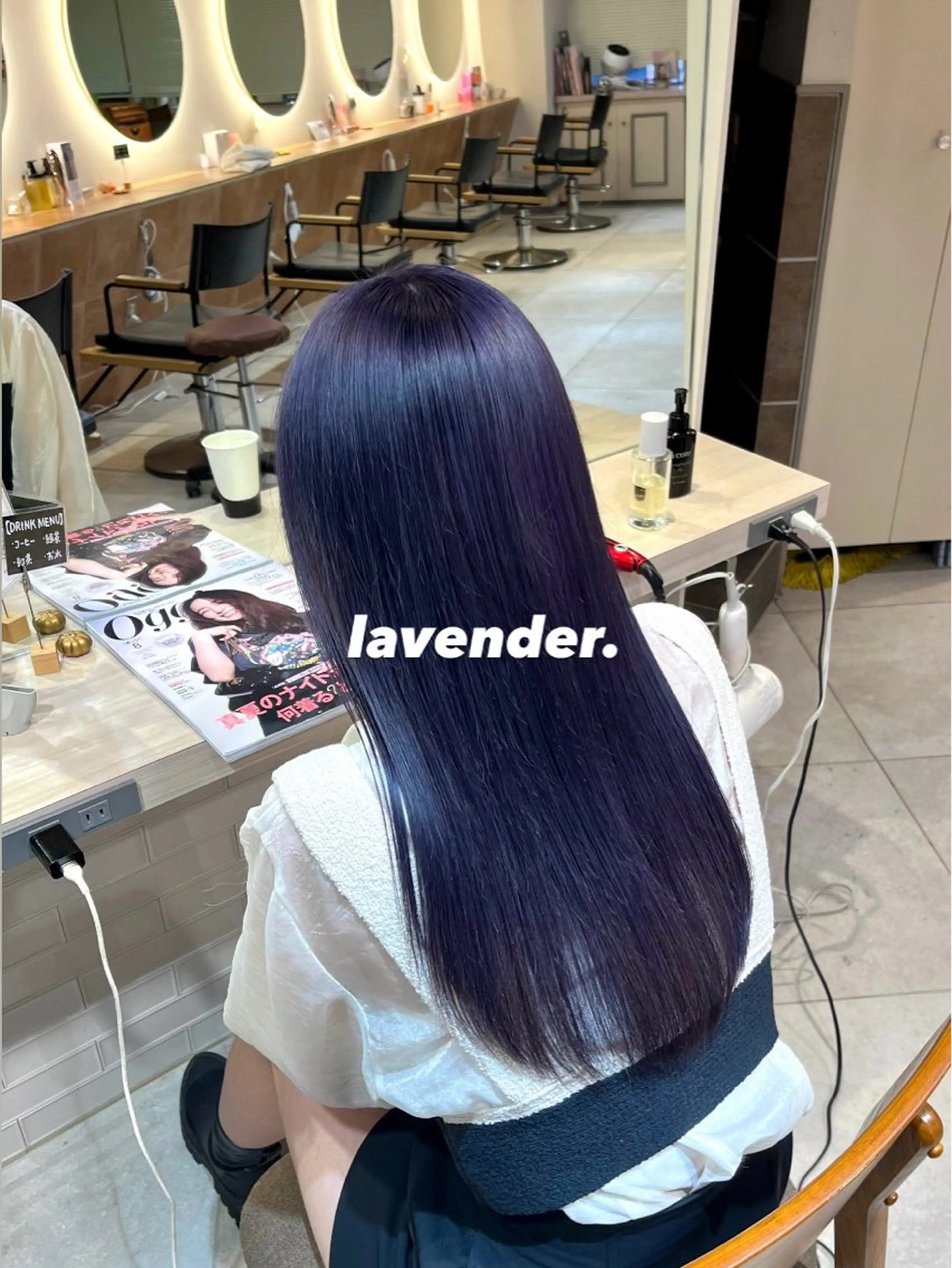 ロング カラー ブルーカラー ブルーラベンダー ラベンダーカラー メンズパーマ/ 横浜/佐藤桃香 🦥のヘアスタイル