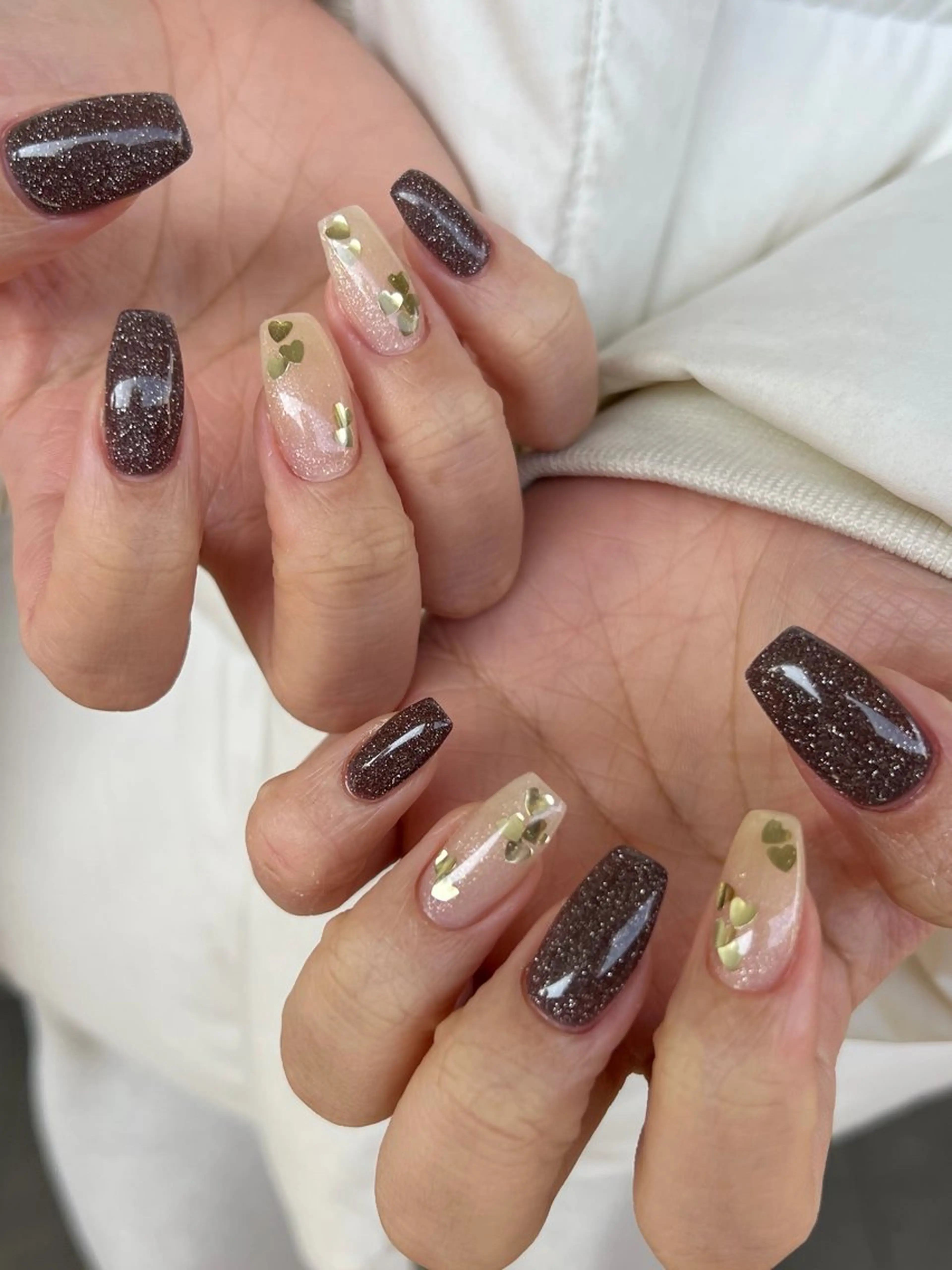 ネイル フラッシュネイル ハート ハンドネイル 川端 京香のネイルデザイン