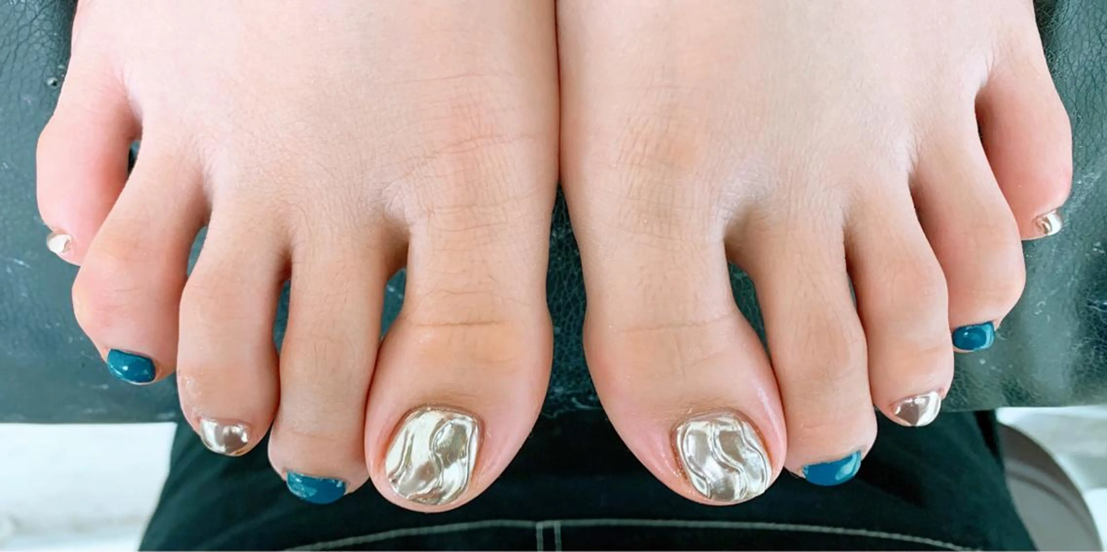 ネイル ミラーネイル ⭐︎休業中の練習⭐︎ JNA認定講師髙橋のネイルデザイン